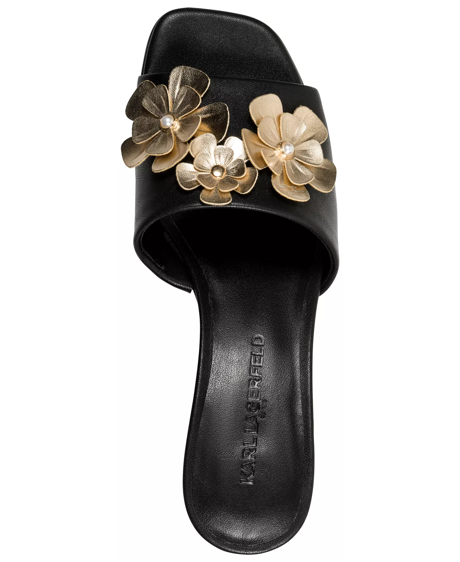 Women's Sandreea Floral Heeled Sandals - Black - 10