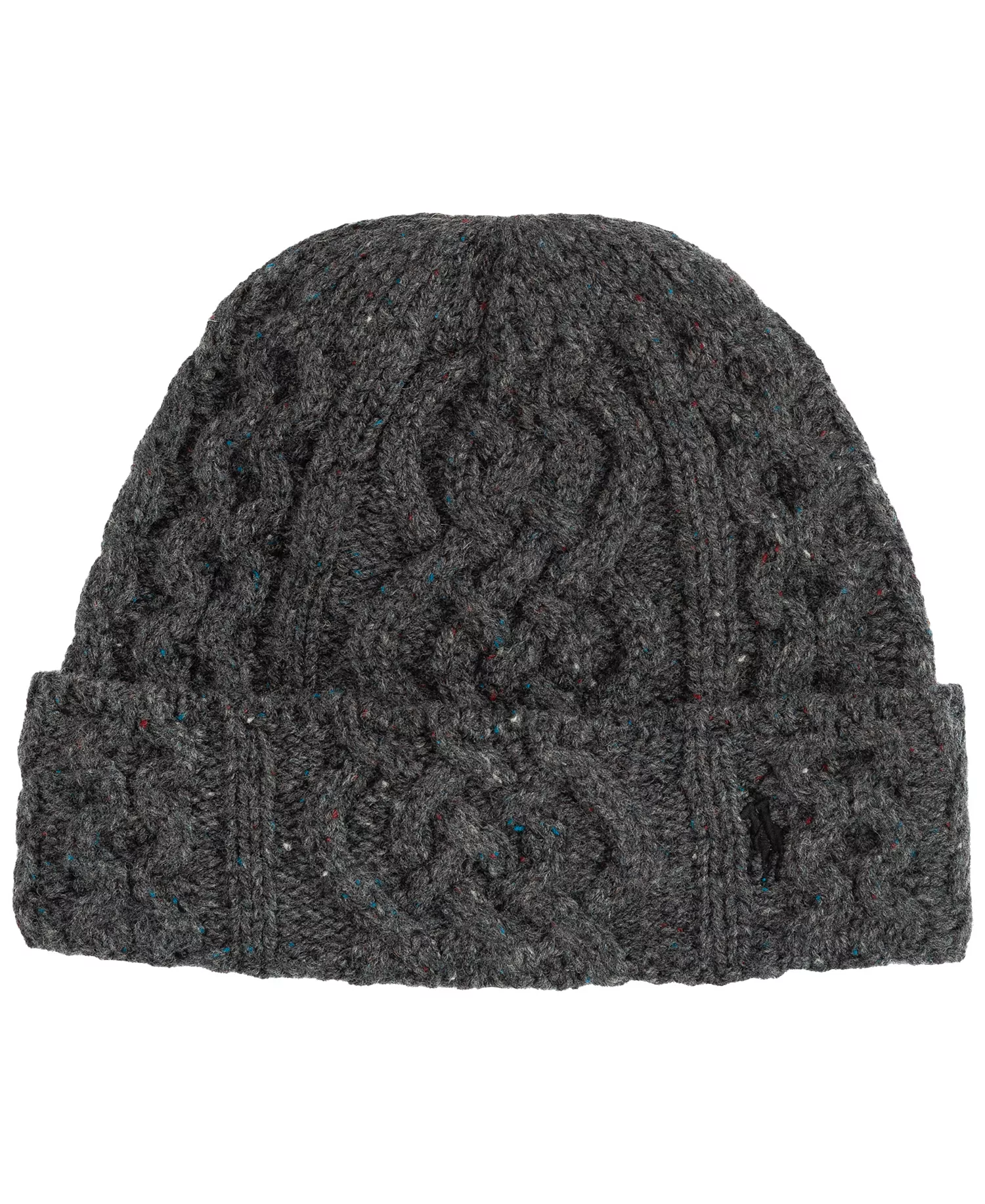 Men's Tweed Cable Cuff Beanie - Gray Hetaher - ONE SIZE
