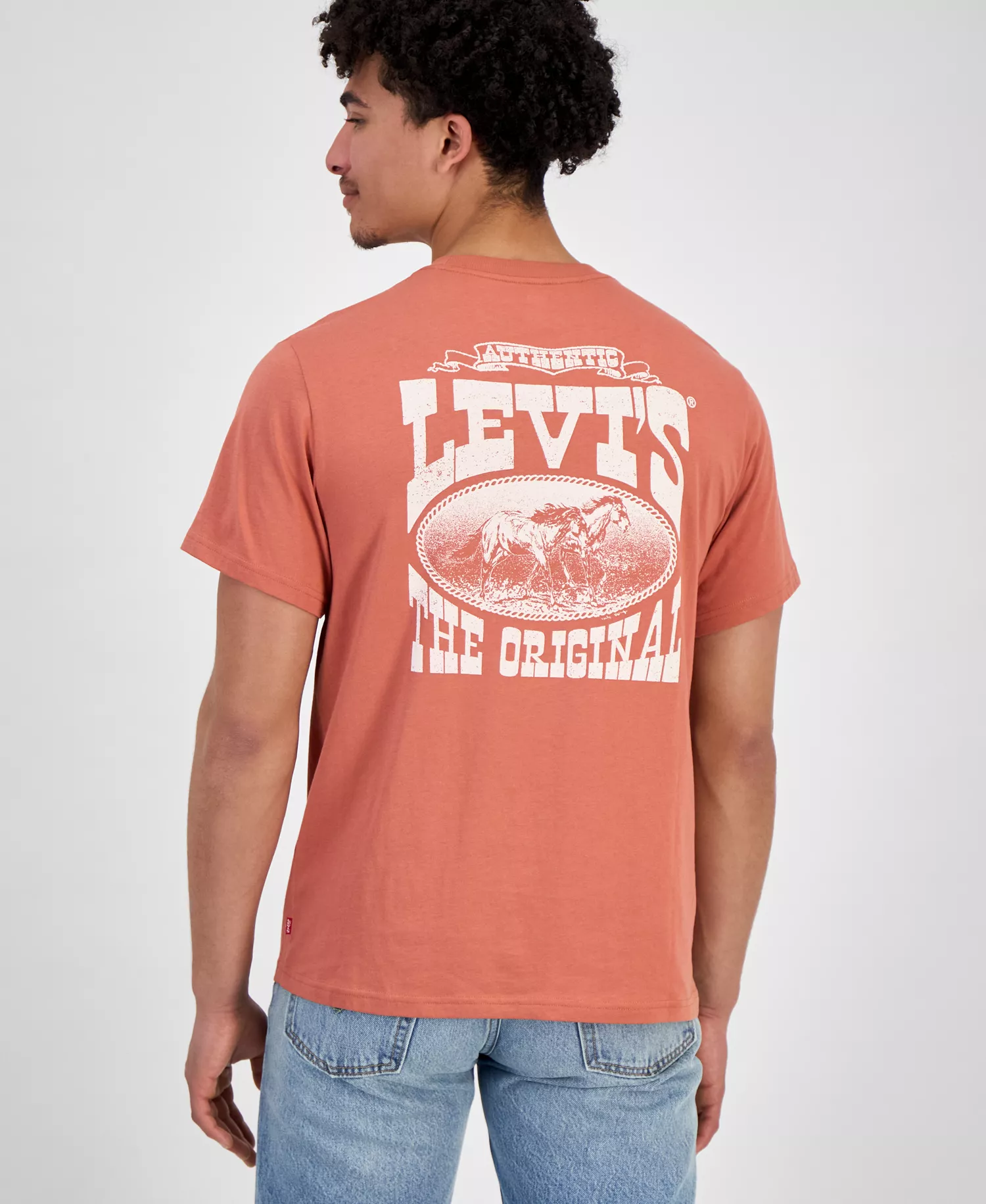 Men's Relaxed-Fit Short-Sleeve Graphic Crewneck T-Shirt - American Red - 2XL