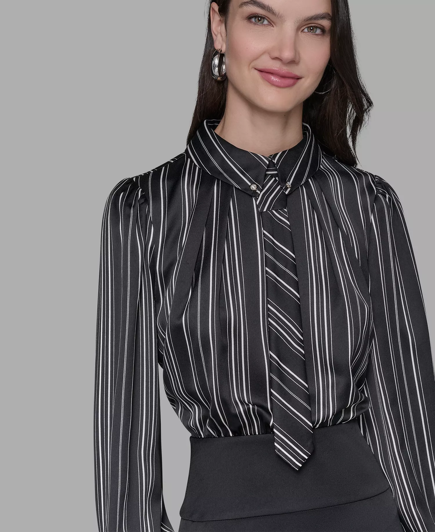 Women's Collared Shirtdress - Black/birch - 10