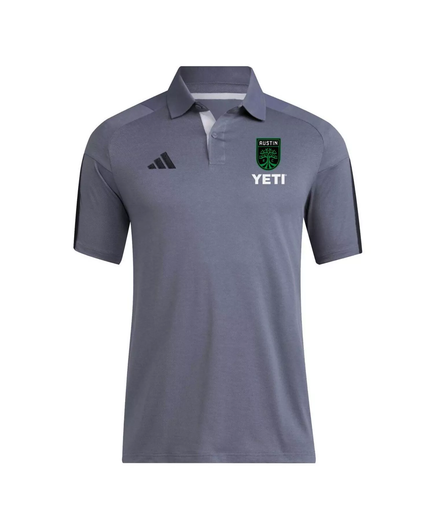Men's Gray Austin FC 2024 Training Polo Shirt - Gray - 2XL