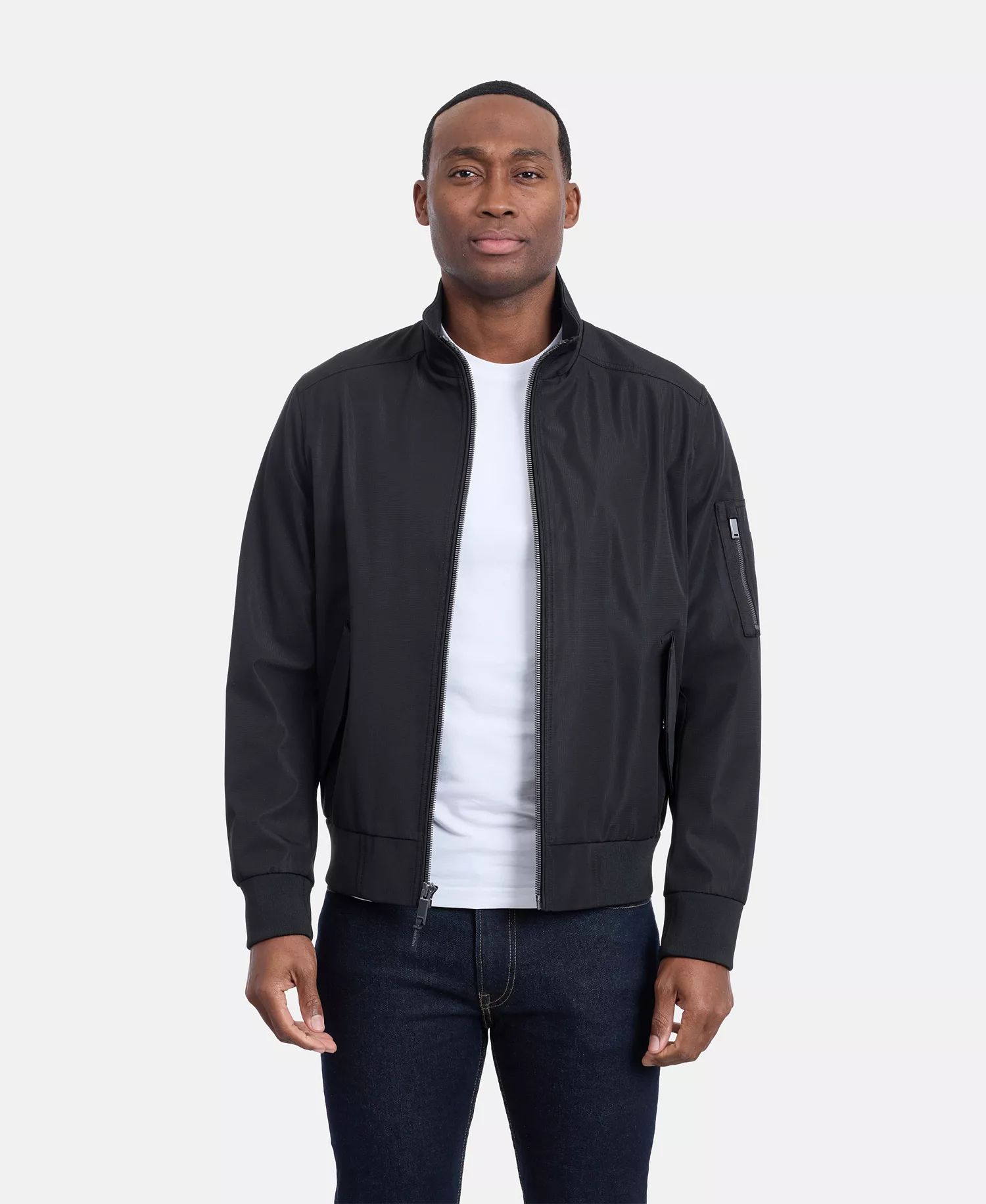 Men's Ripstop Bomber Jacket - Black - 2XL
