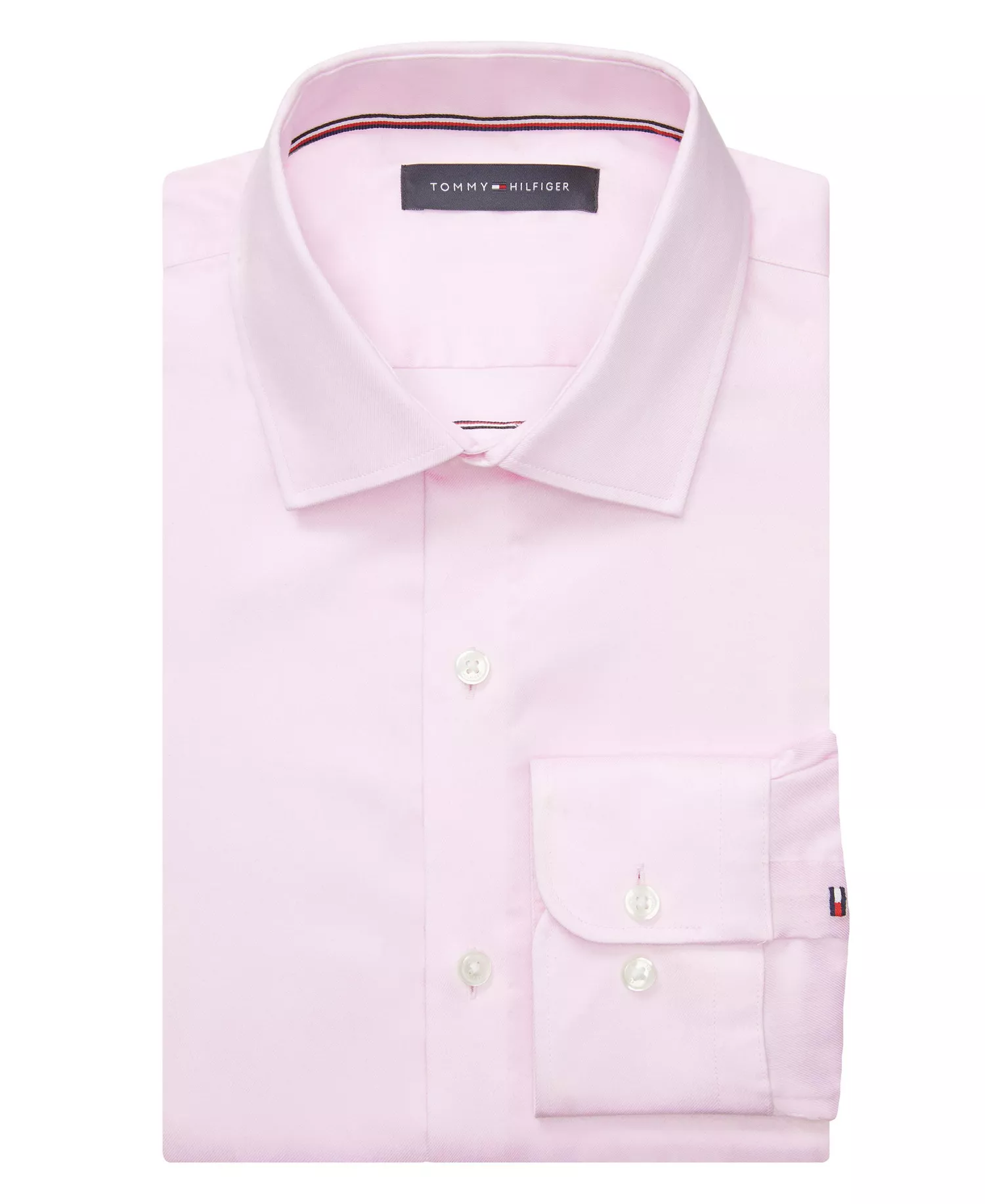 Men's Flex Wrinkle Free Stretch Twill Dress Shirt, Regular & Slim Fit - Classic Pink - 14.5 32/33