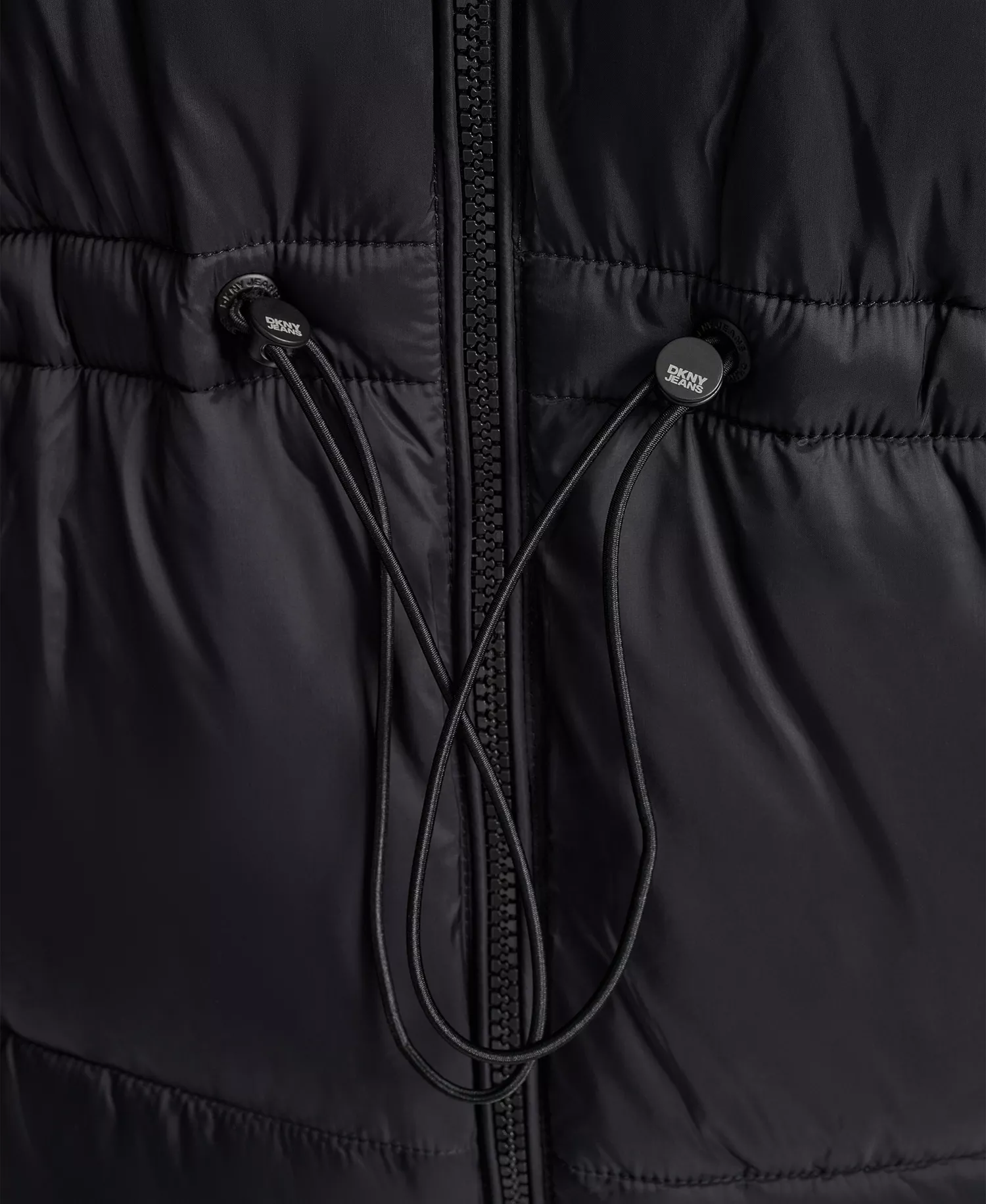 Women's Faux-Sherpa Puffer Mixed Coat - BLK - BLACK - L