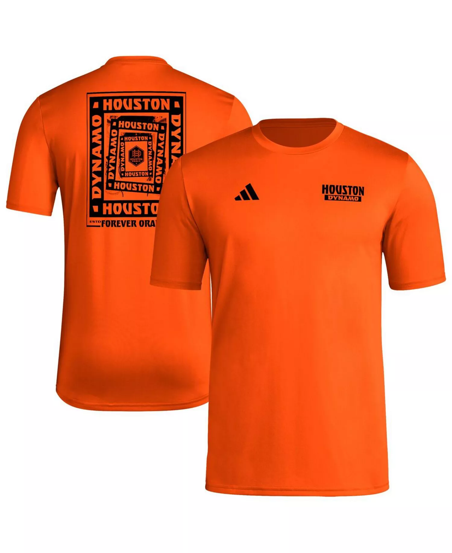 Men's Orange Houston Dynamo FC Local Wrap T-Shirt - Orange - L