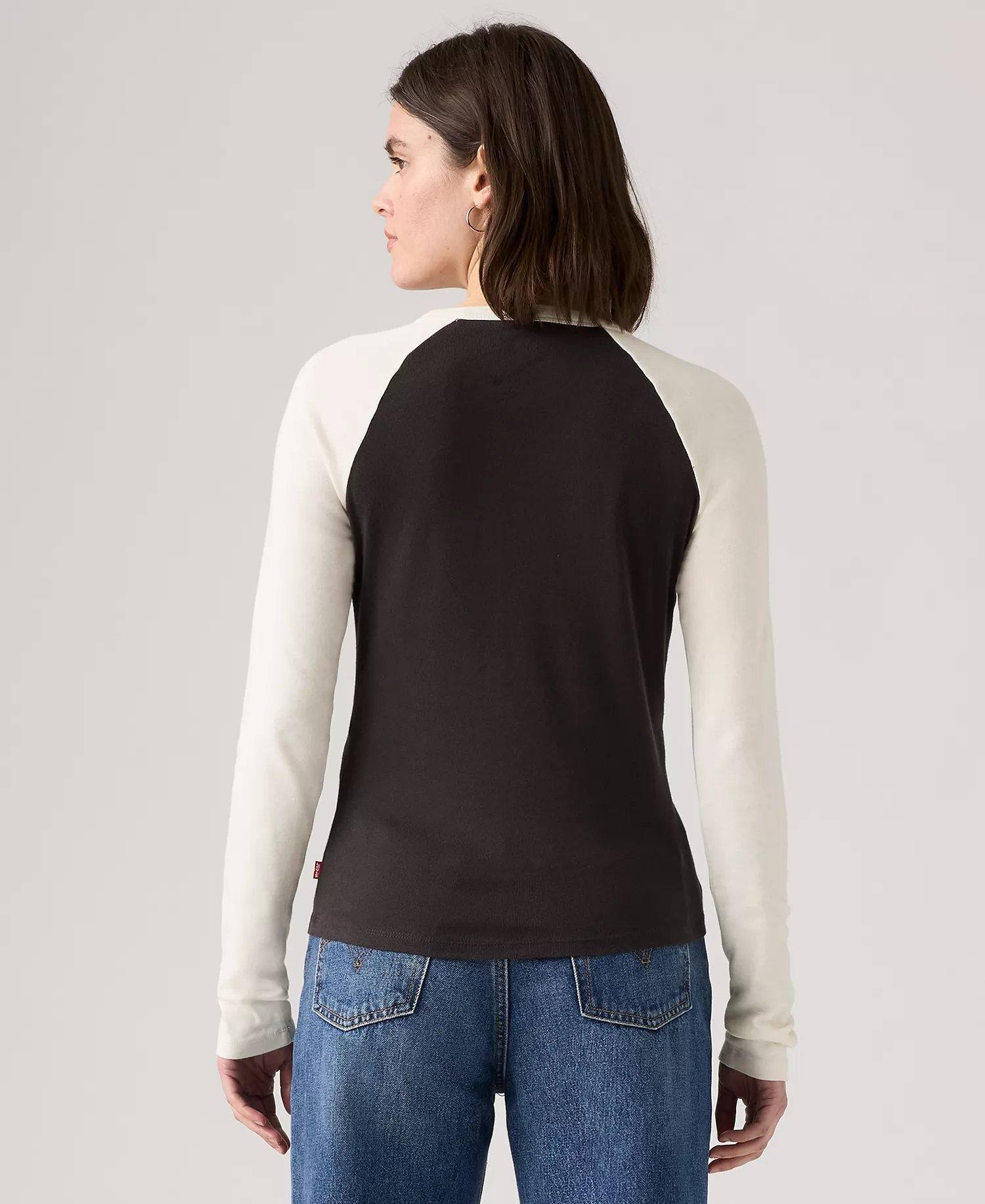 Women's Graphic Essential Raglan Long Sleeve Top - Above The Stars Eagle - M