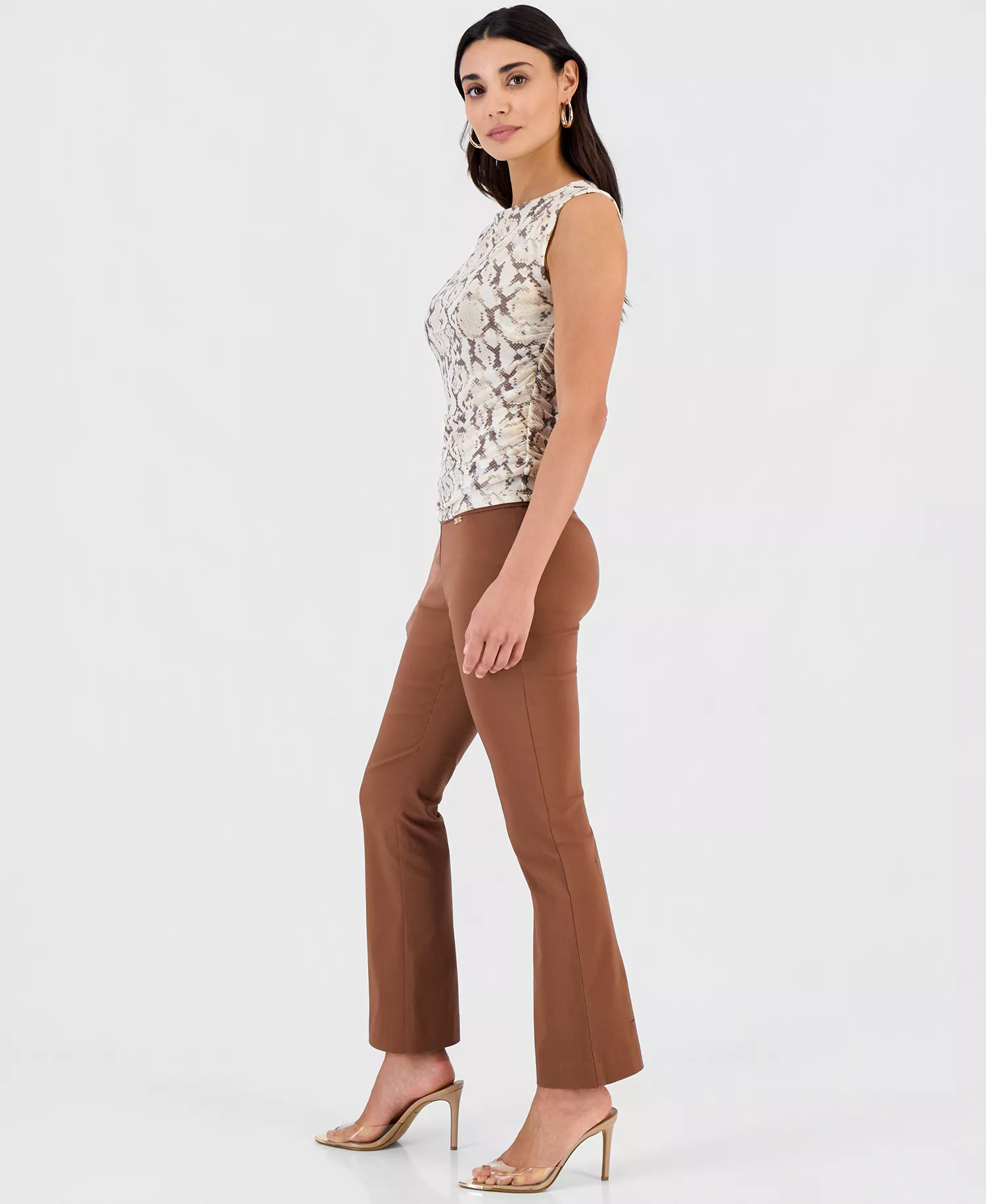 Petite Mid-Rise Bootcut Pants, Petite & Petite Short, Created for Macy's  - Bright White - 0P