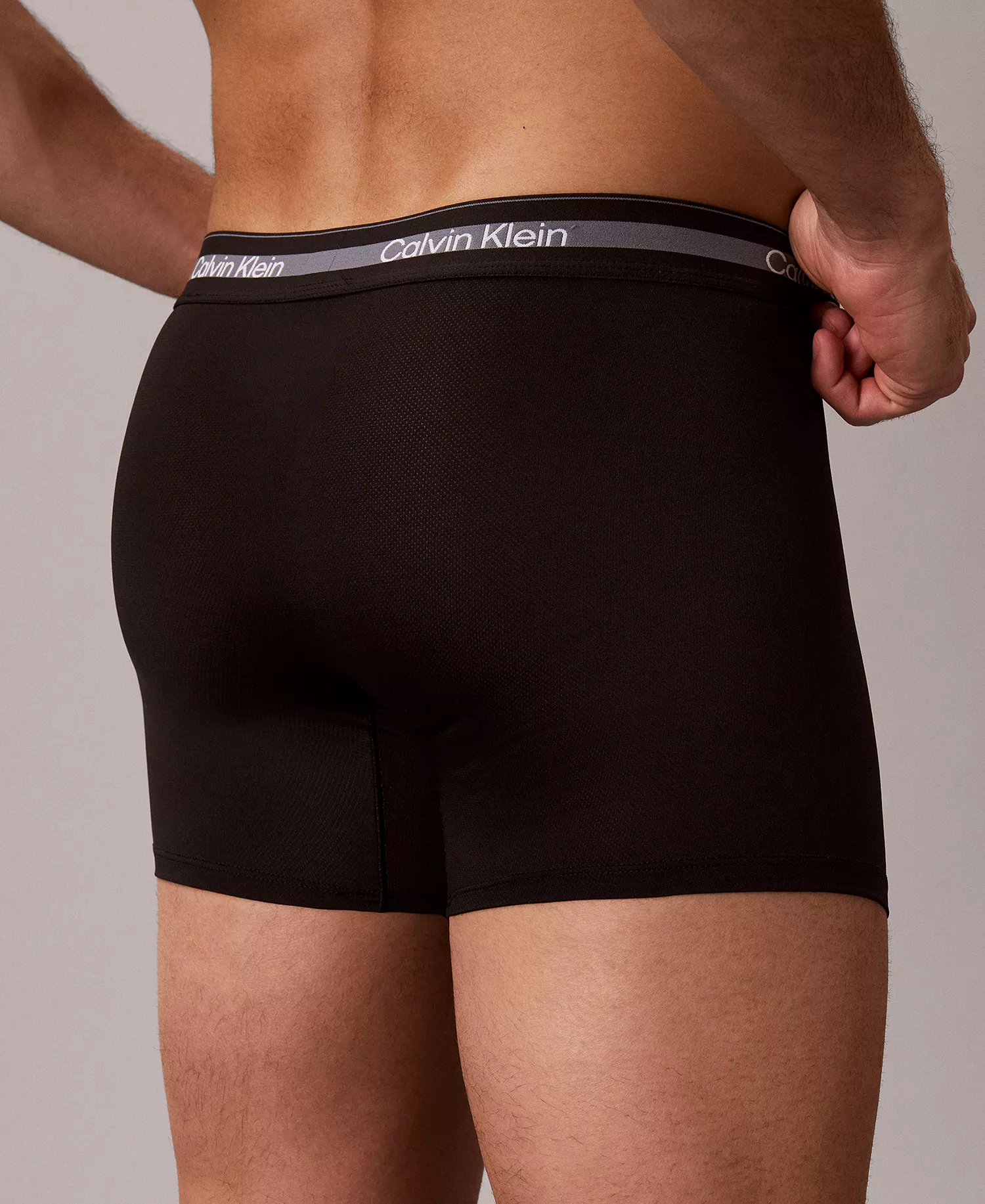 Men's Icon Active Mesh Boxer Briefs, 3-Pack - Black - 1X