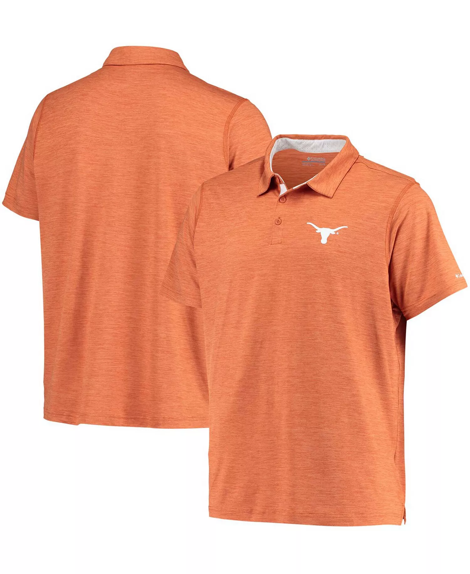 Men's Texas Orange Texas Longhorns Tech Trail Space Dye Omni-Shade Polo - Orange - XXL