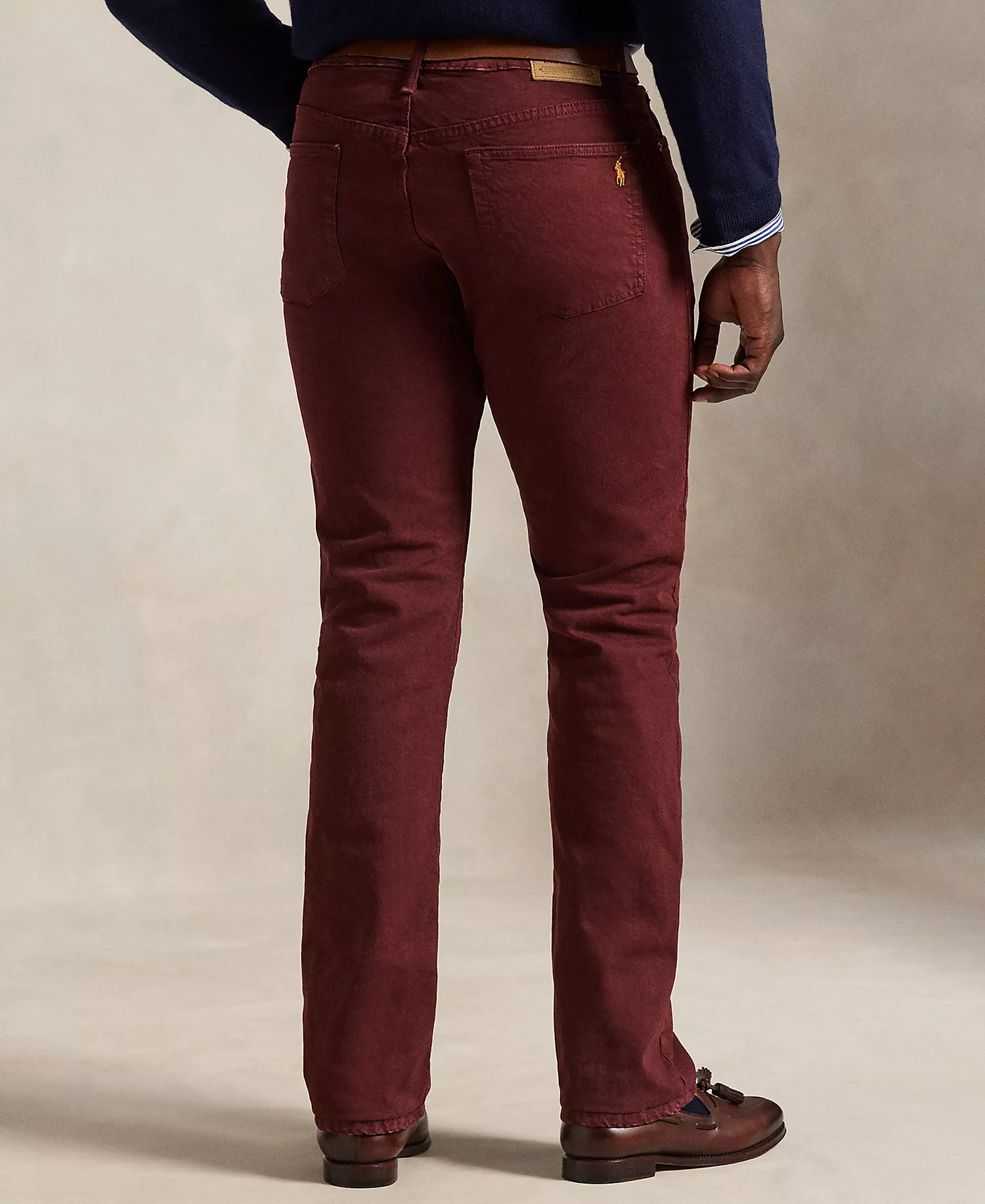 Men's Big & Tall Hampton Straight Stretch Jeans - Red Wine - 48x32