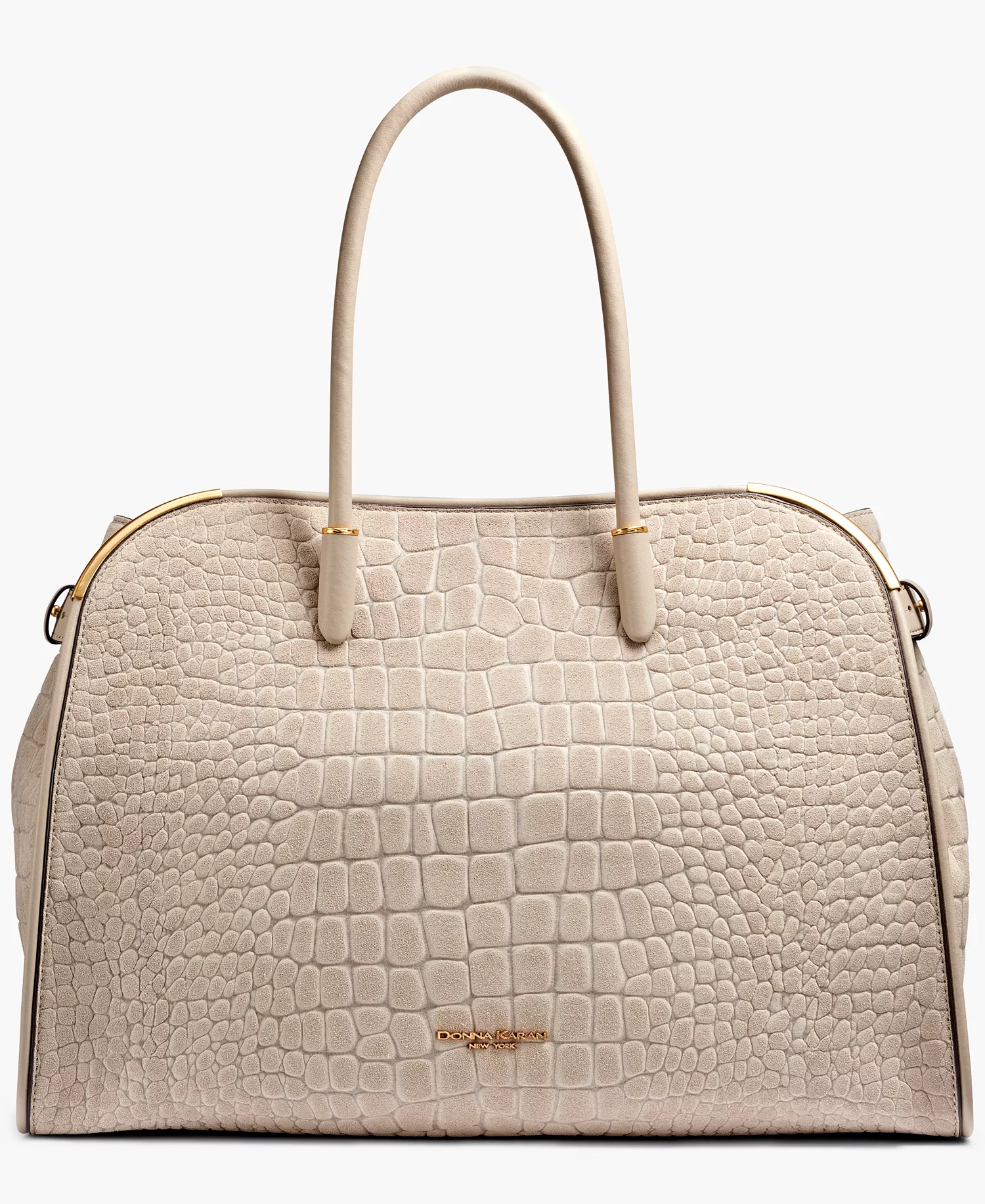 Satin Croco Extra Large Tote Bag - Moth - ONE SIZE