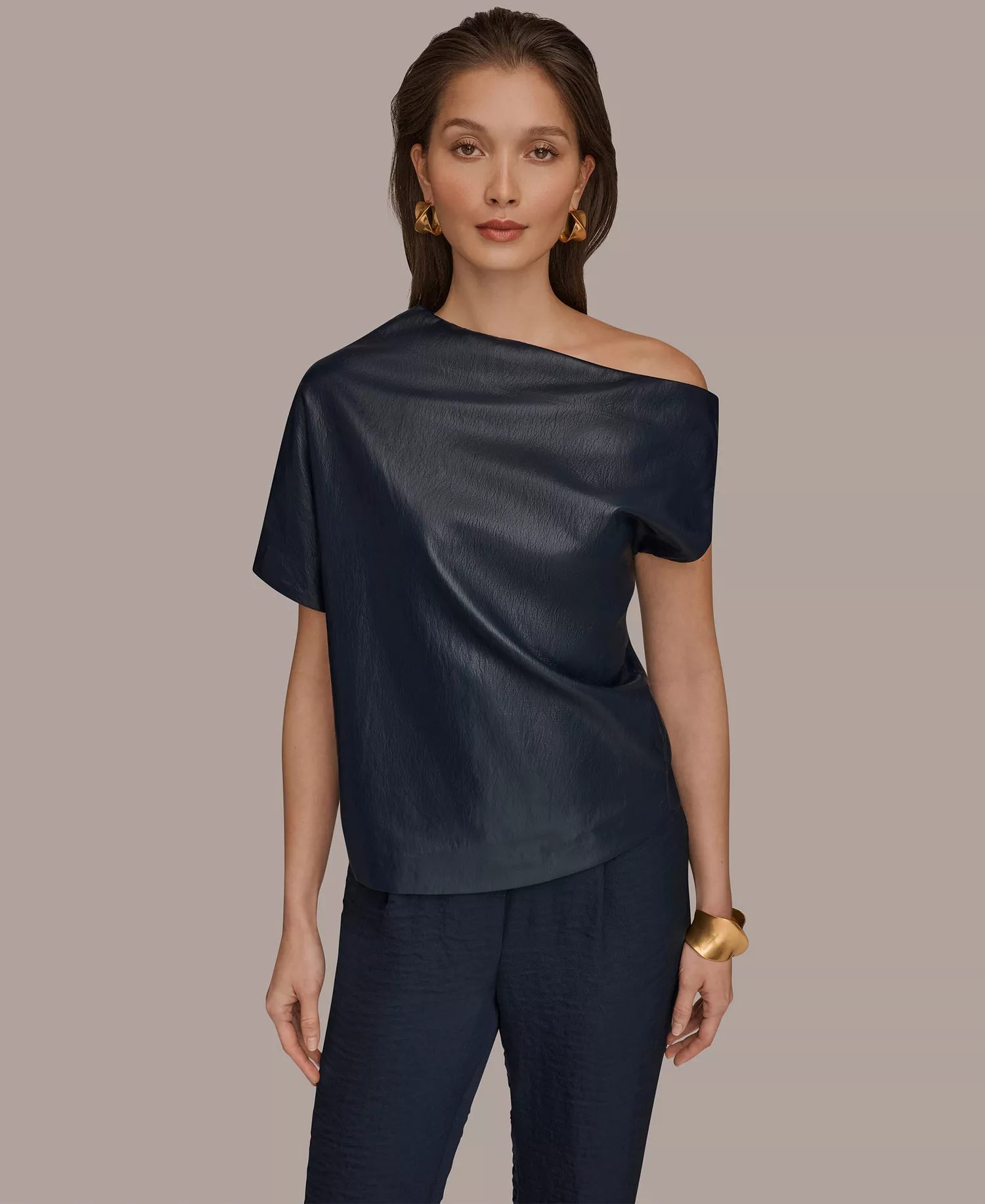 Women's Sleeveless Hem Top - Nightfall - L