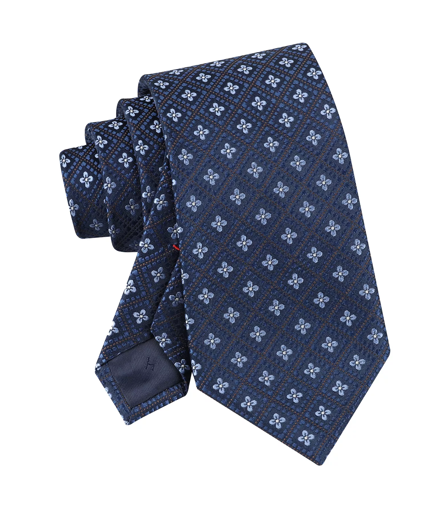 Men's Hope Floral Medallion Tie - Navy White - ONE SIZE
