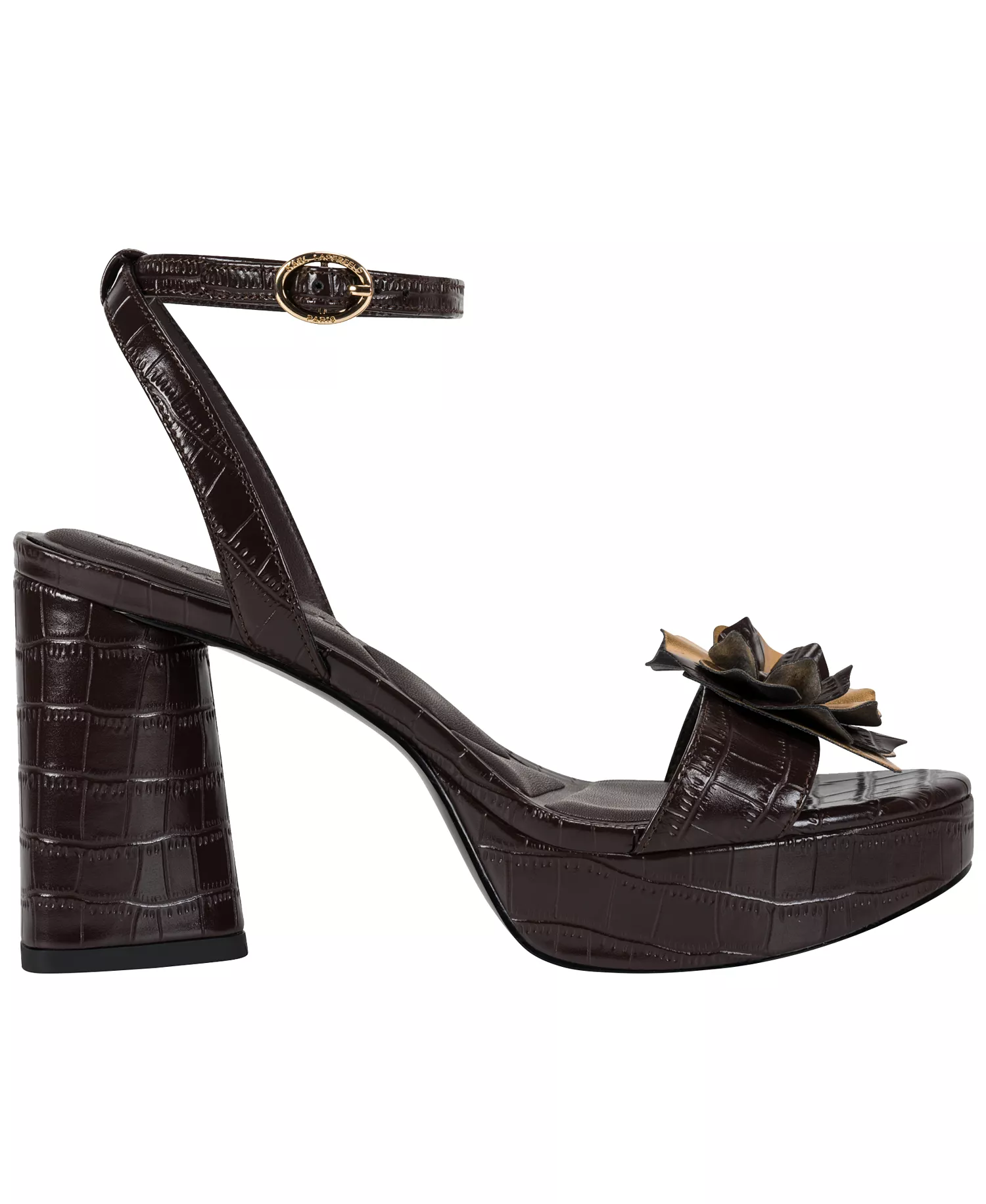 Women's Haden Logo Sequin Dress Sandals - Chocolate - 10