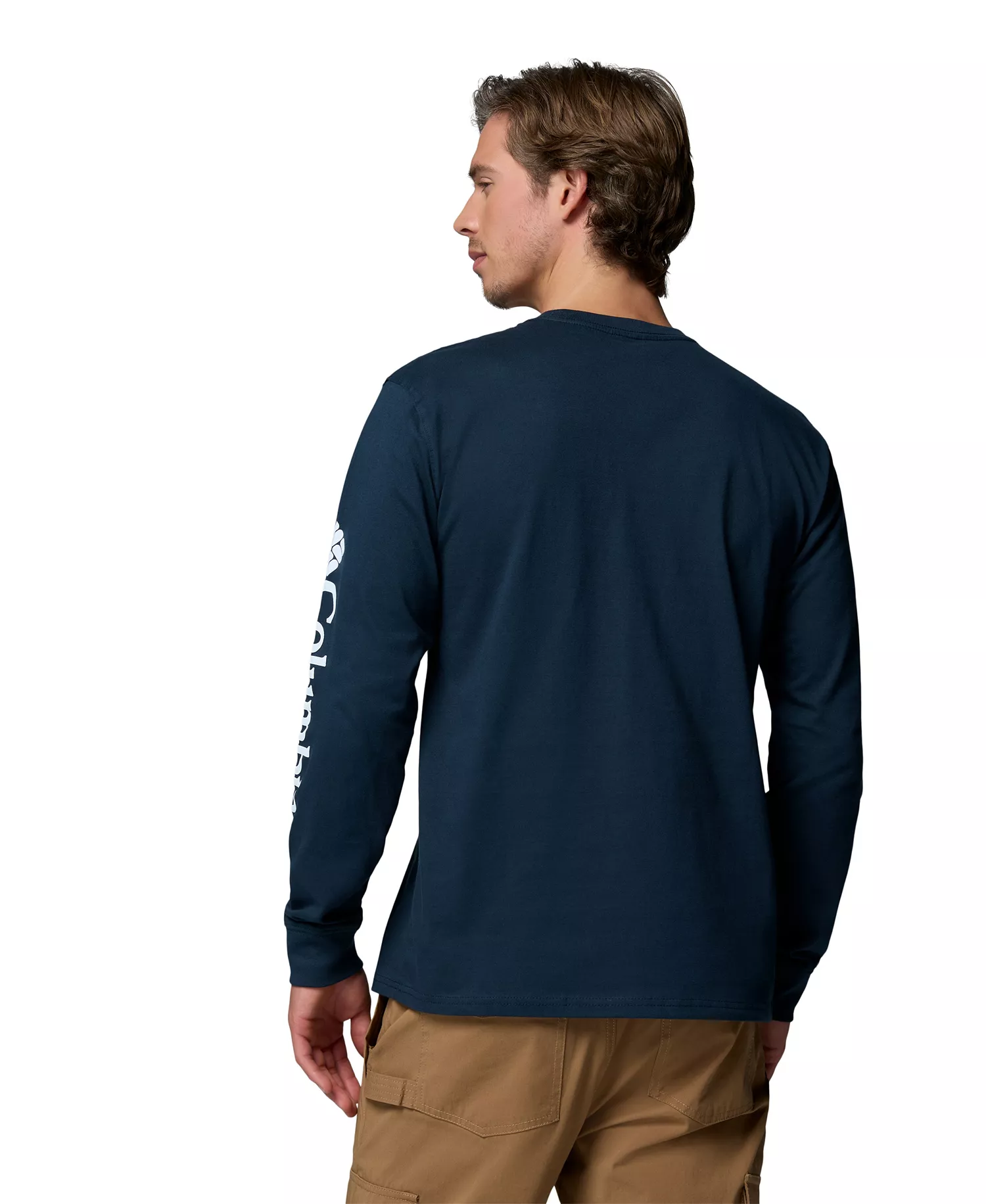 Men's Gauge Graphic Long-Sleeve T-Shirt - Columbia Navy - L
