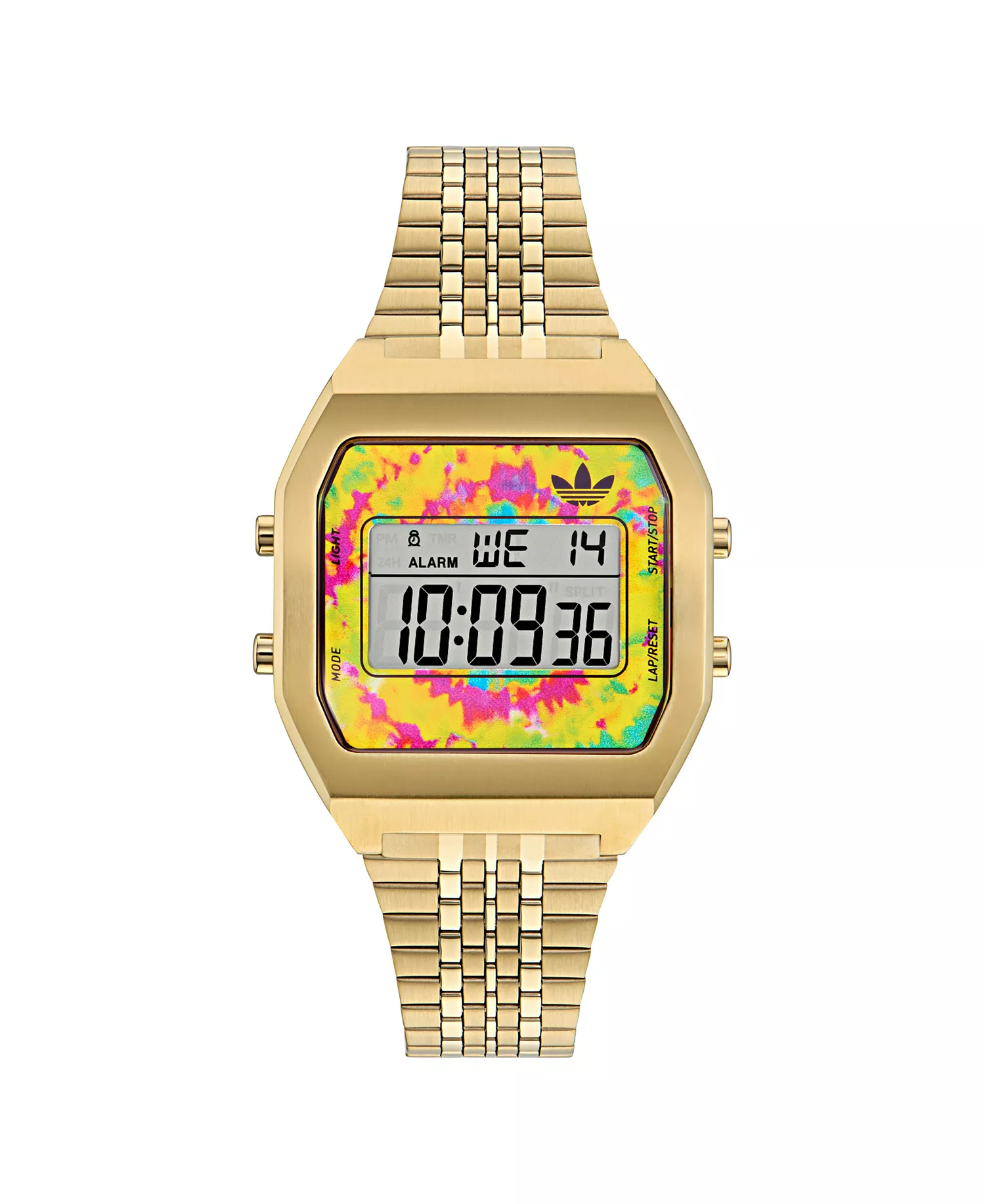 Unisex Digital Gold-Tone Stainless Steel Watch, 36mm - Gold-Tone - No Size