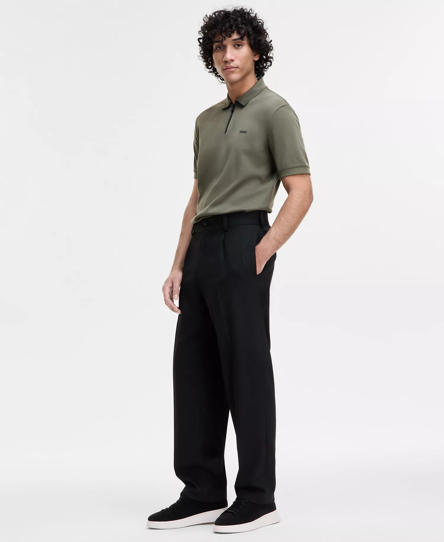 BOSS by Hugo Boss Men's Modern-Fit Black Pants - Black - 32R