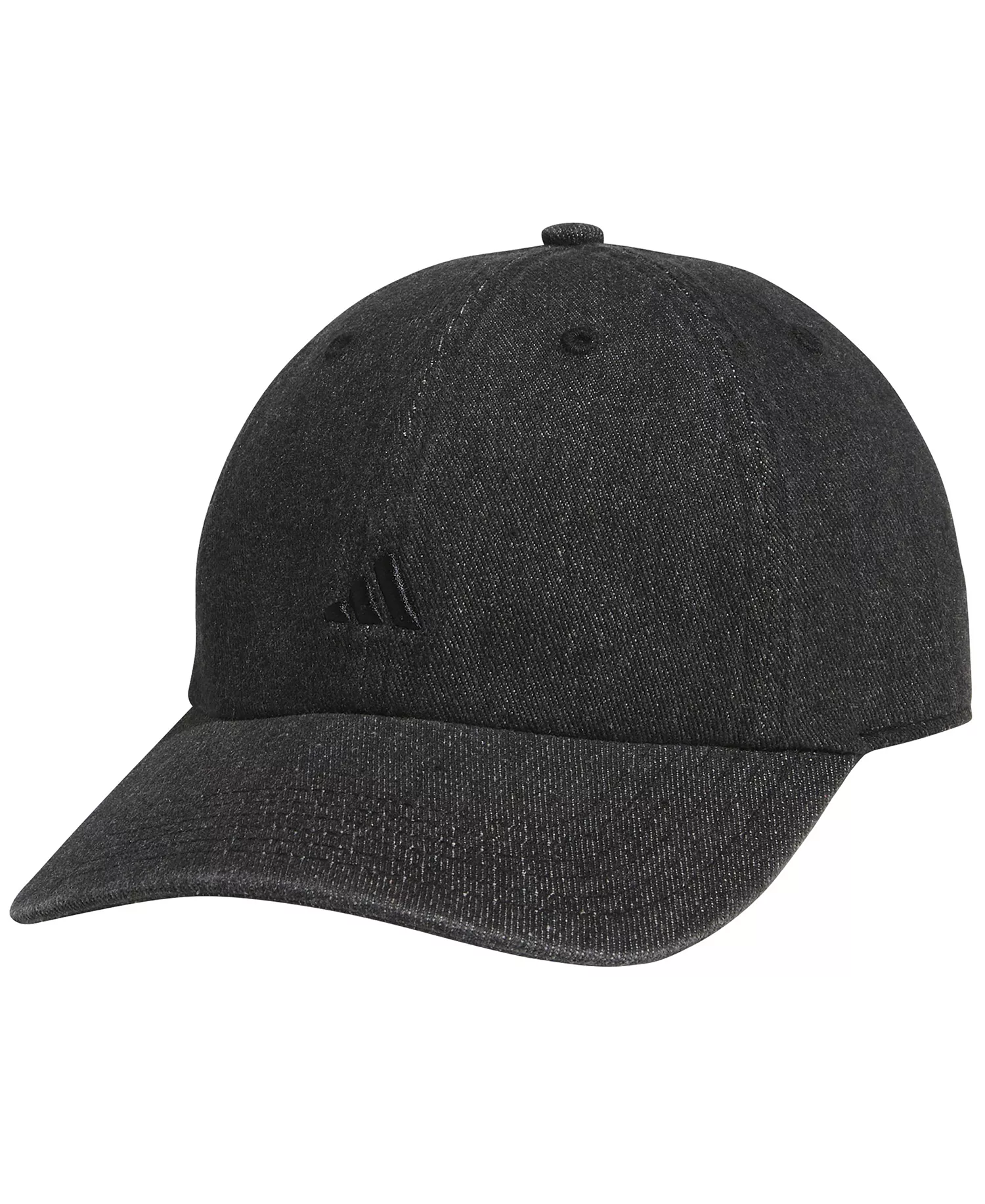 Women's Denim Strapback Hat - Black - ONE SIZE