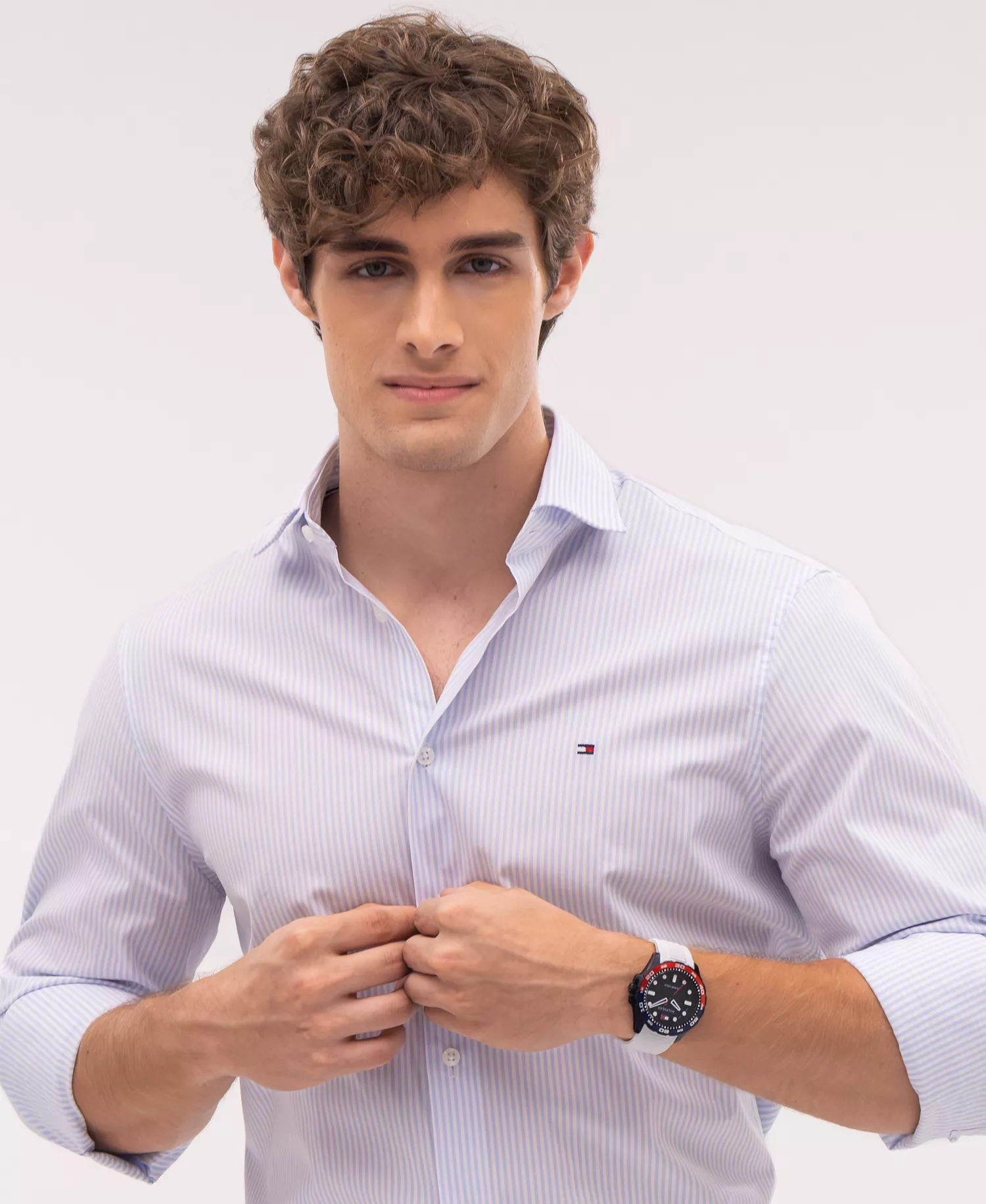 Men's Quartz White Silicone Strap Watch, 40mm - Black - No Size