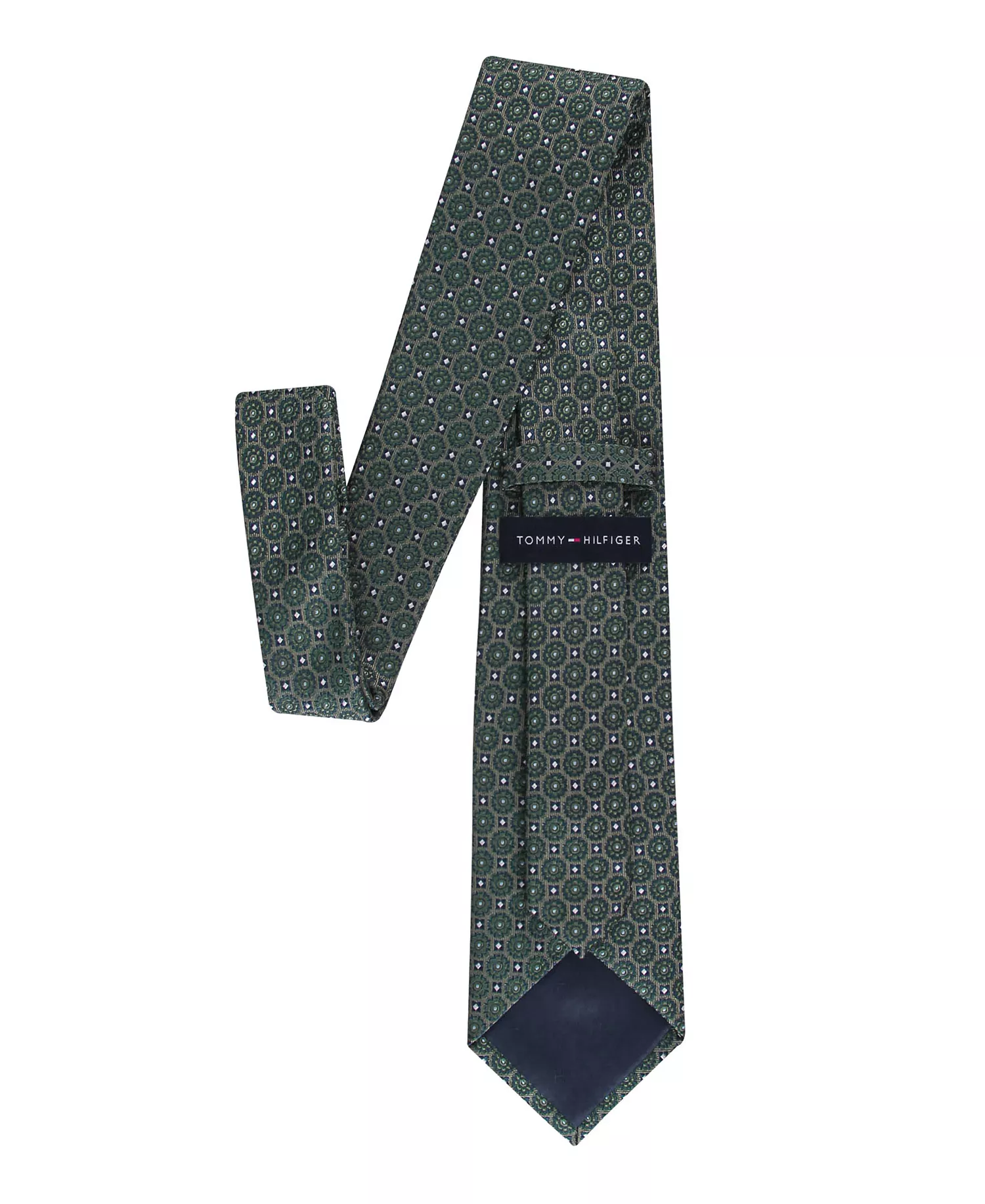Men's Molly Medallion Classic Tie - Green - ONE SIZE