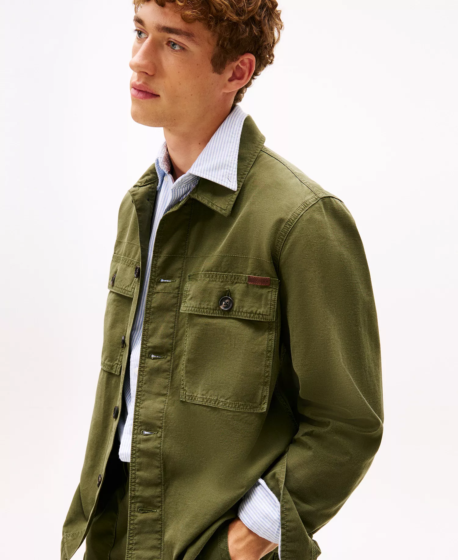 Men's Utility Collar Shirt Jacket - Arctic Spruce - L