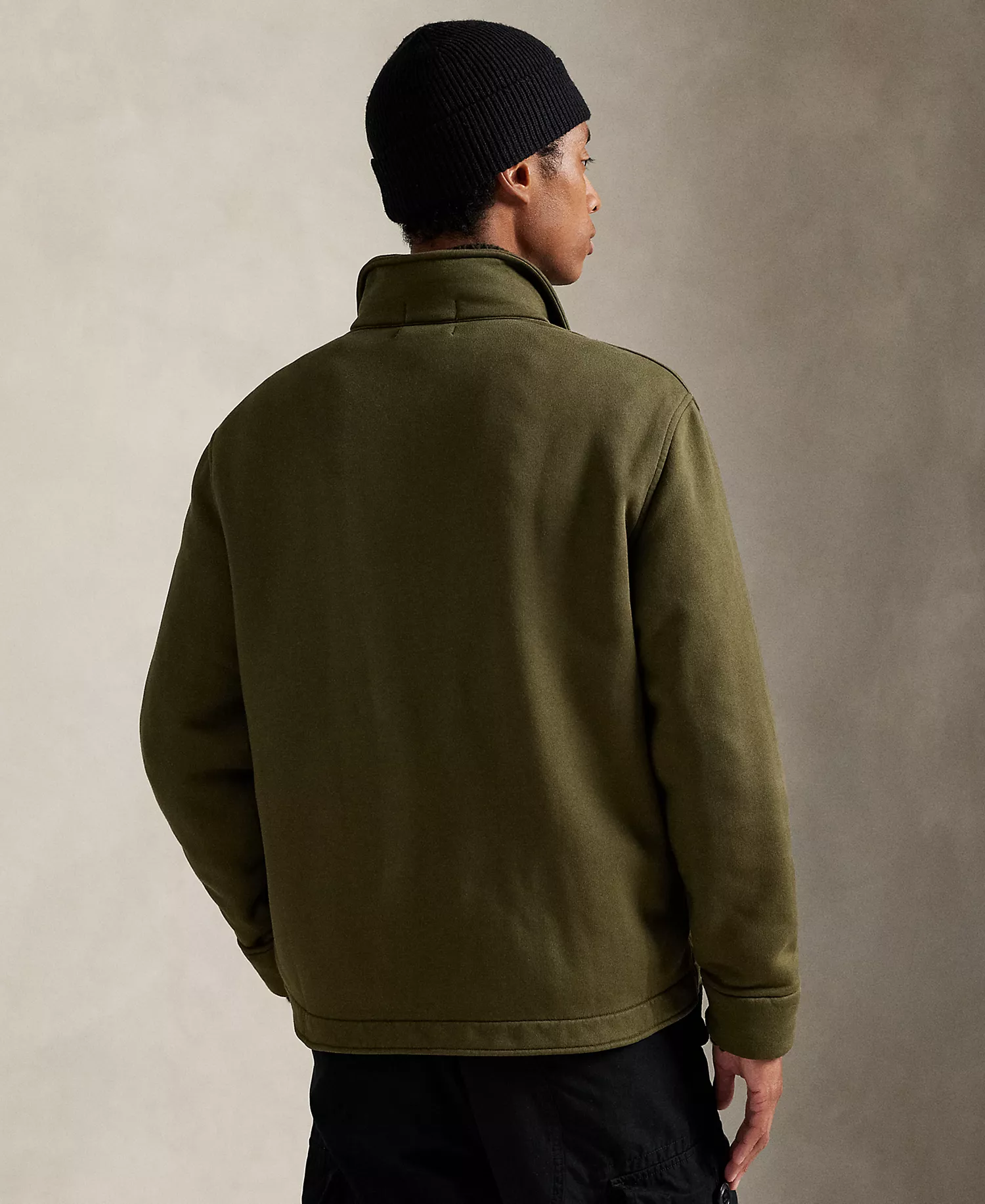 Men's Fleece Deck Jacket - Company Olive - XS