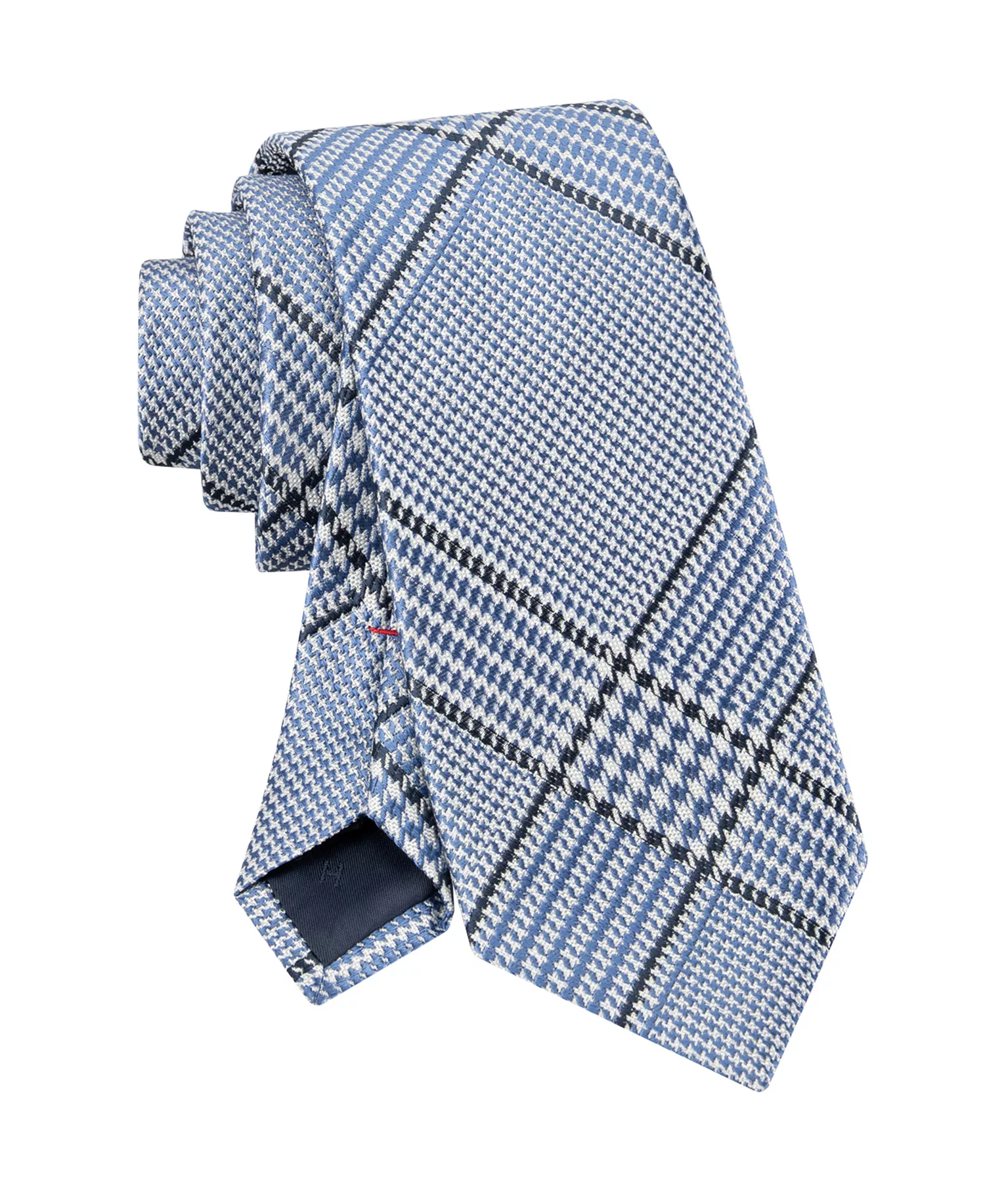 Men's Tucker Plaid Pattern Tie - Light Blue - ONE SIZE