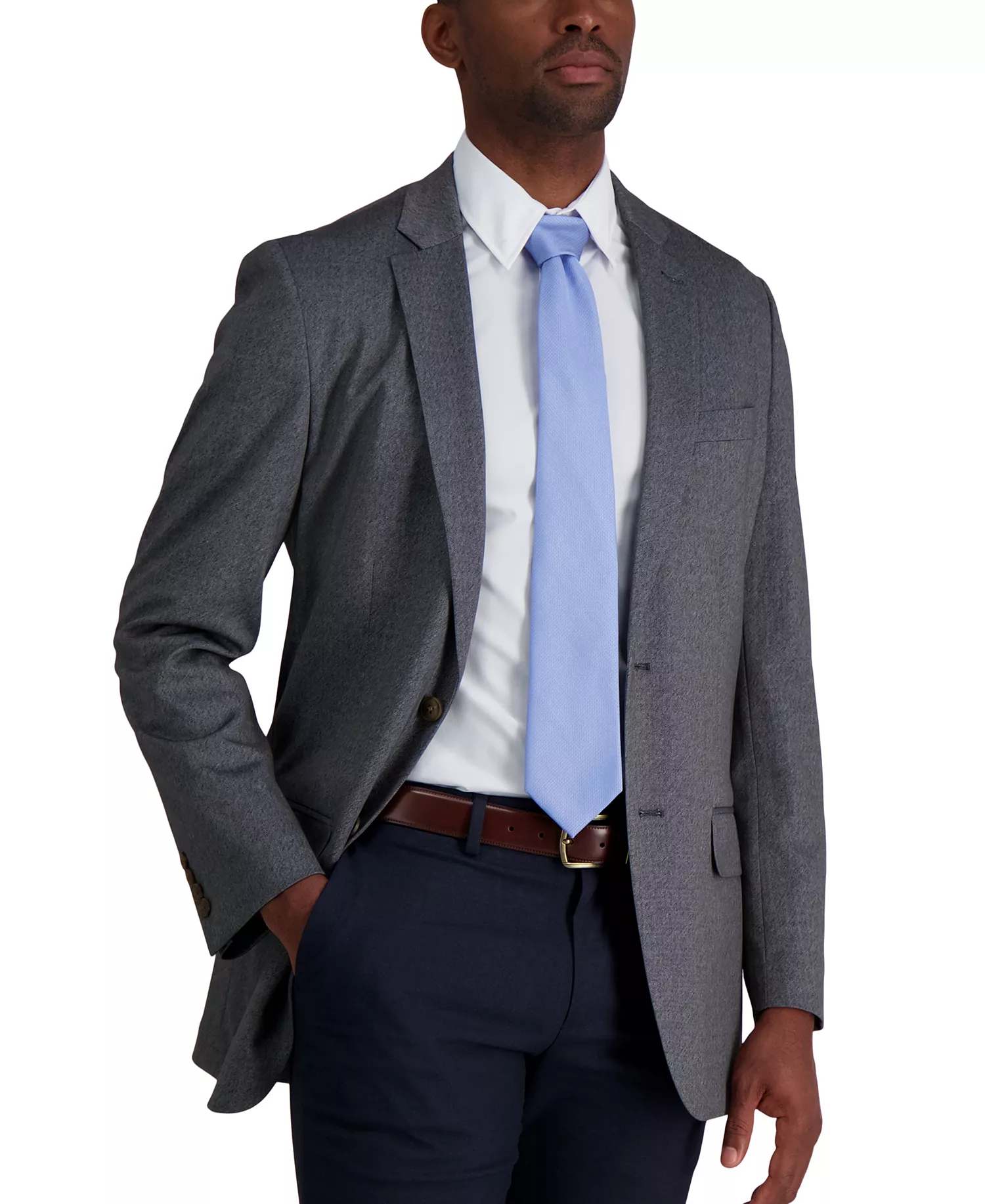 Men's Rope Solid Tie - Light Blue - ONE SIZE