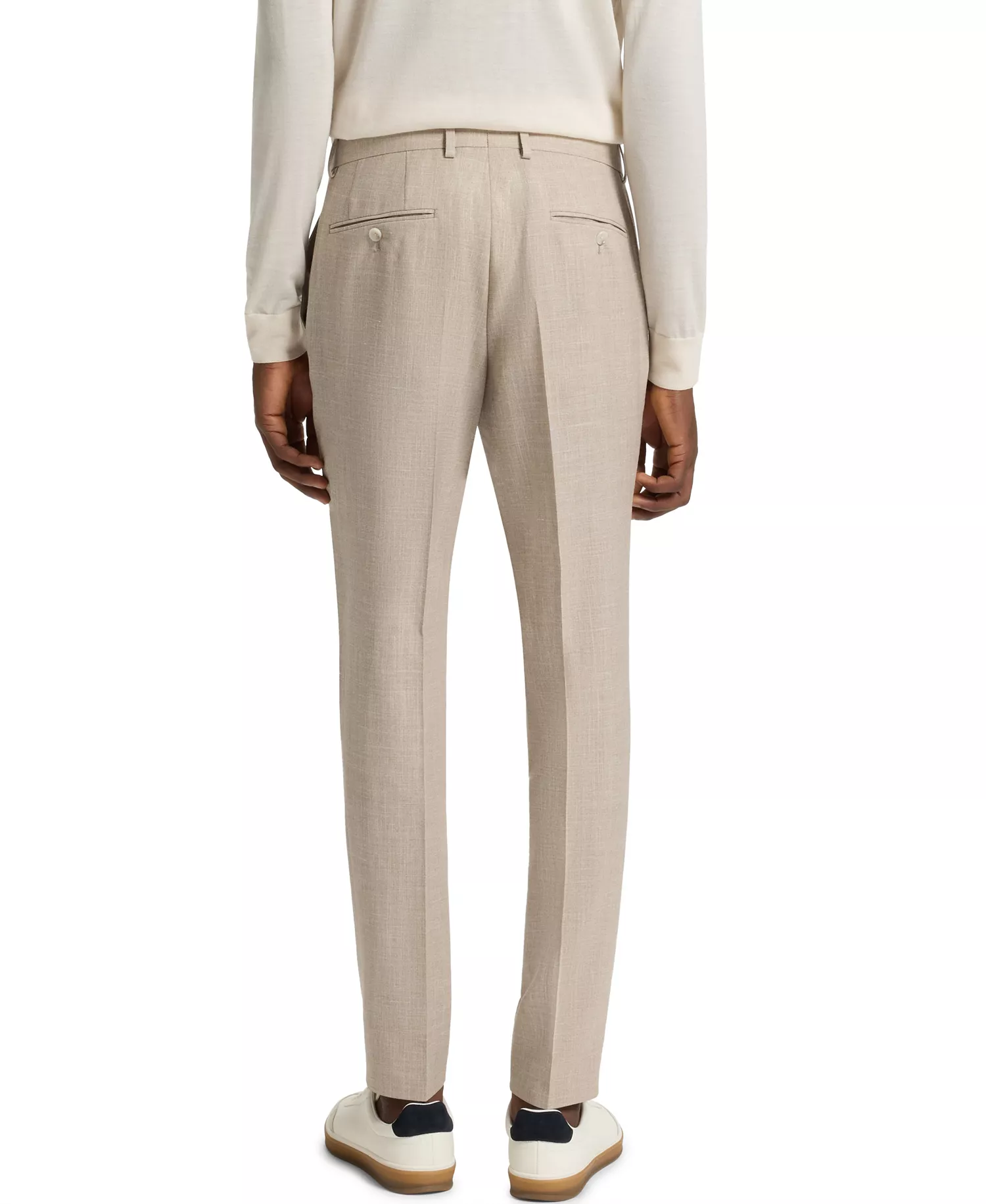 BECKHAM x BOSS Men's Two-Piece Slim-Fit Suit - Open Beige - 36R