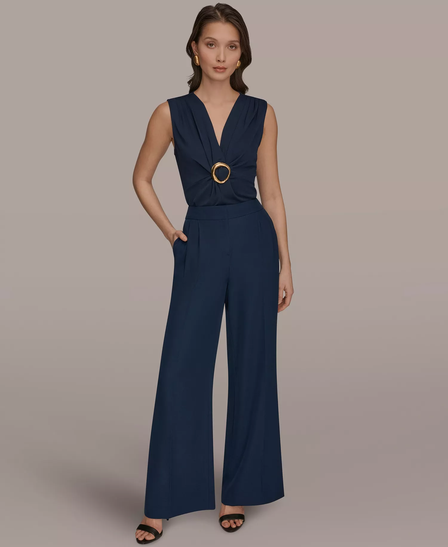 Women's High-Waist Mid Rise Pants - Nightfall - 0