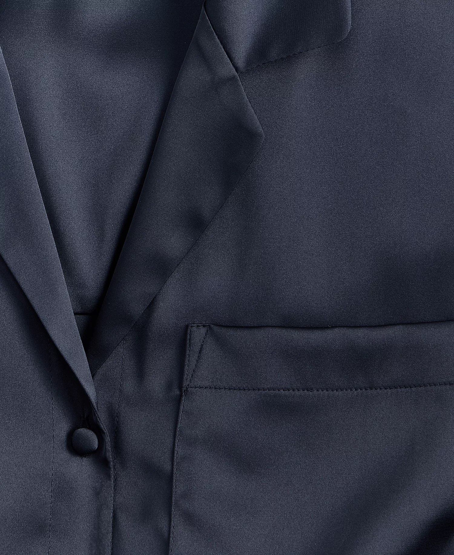 Women's Long-Sleeve Lace Trim Boxy Satin Notch Set, Created for Macy's - Black - 2XL