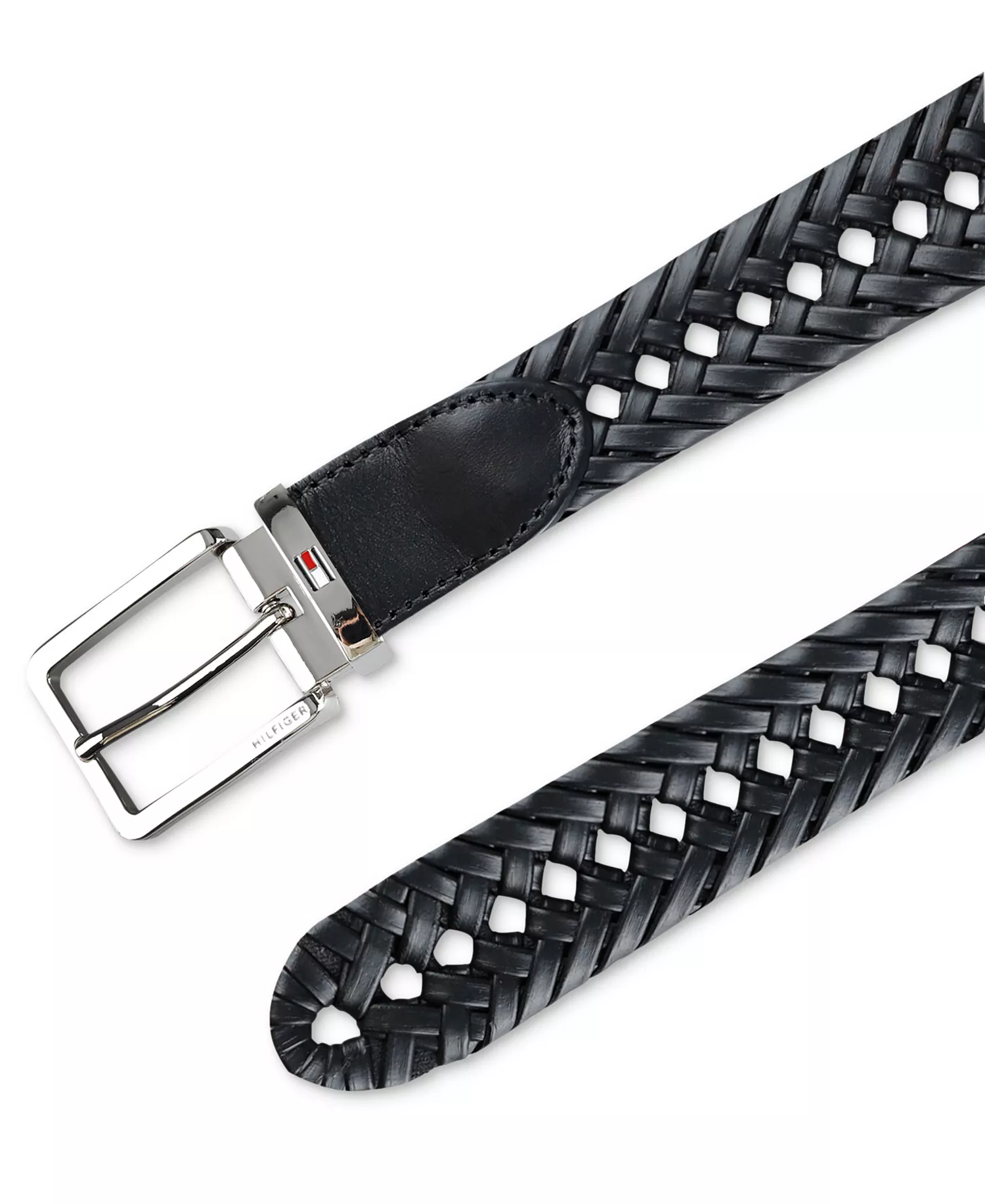 Men's Reversible Lace Logo Belt - Black/Brown - L (38-40)
