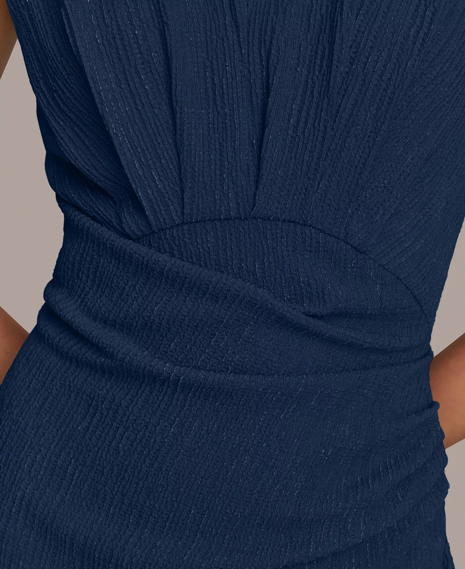 Women's Side-Ruched Midi Dress - Nightfall - 10