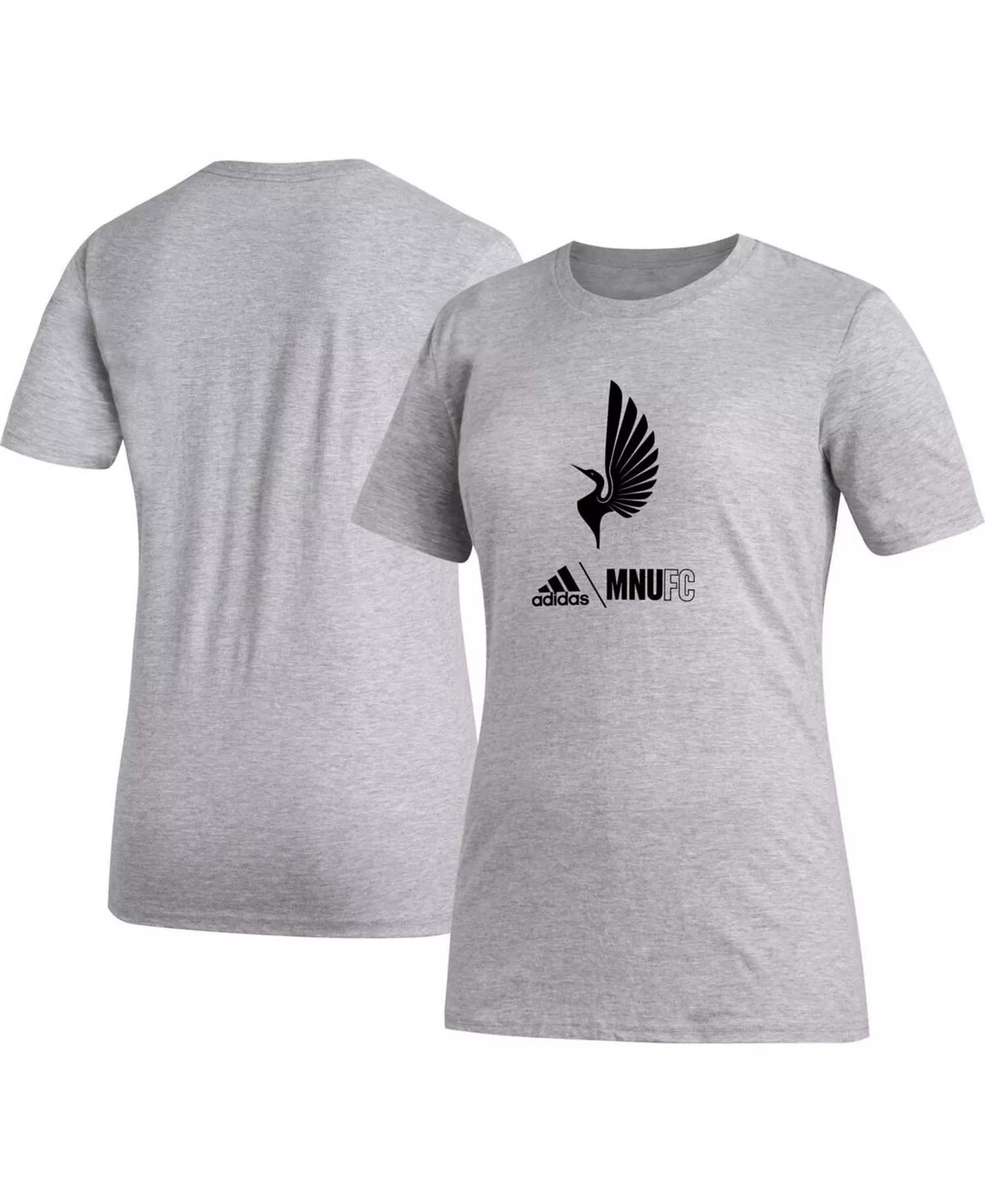 Women's Heather Gray Minnesota United FC AEROREADY Club Icon T-shirt - Heather Gray - M
