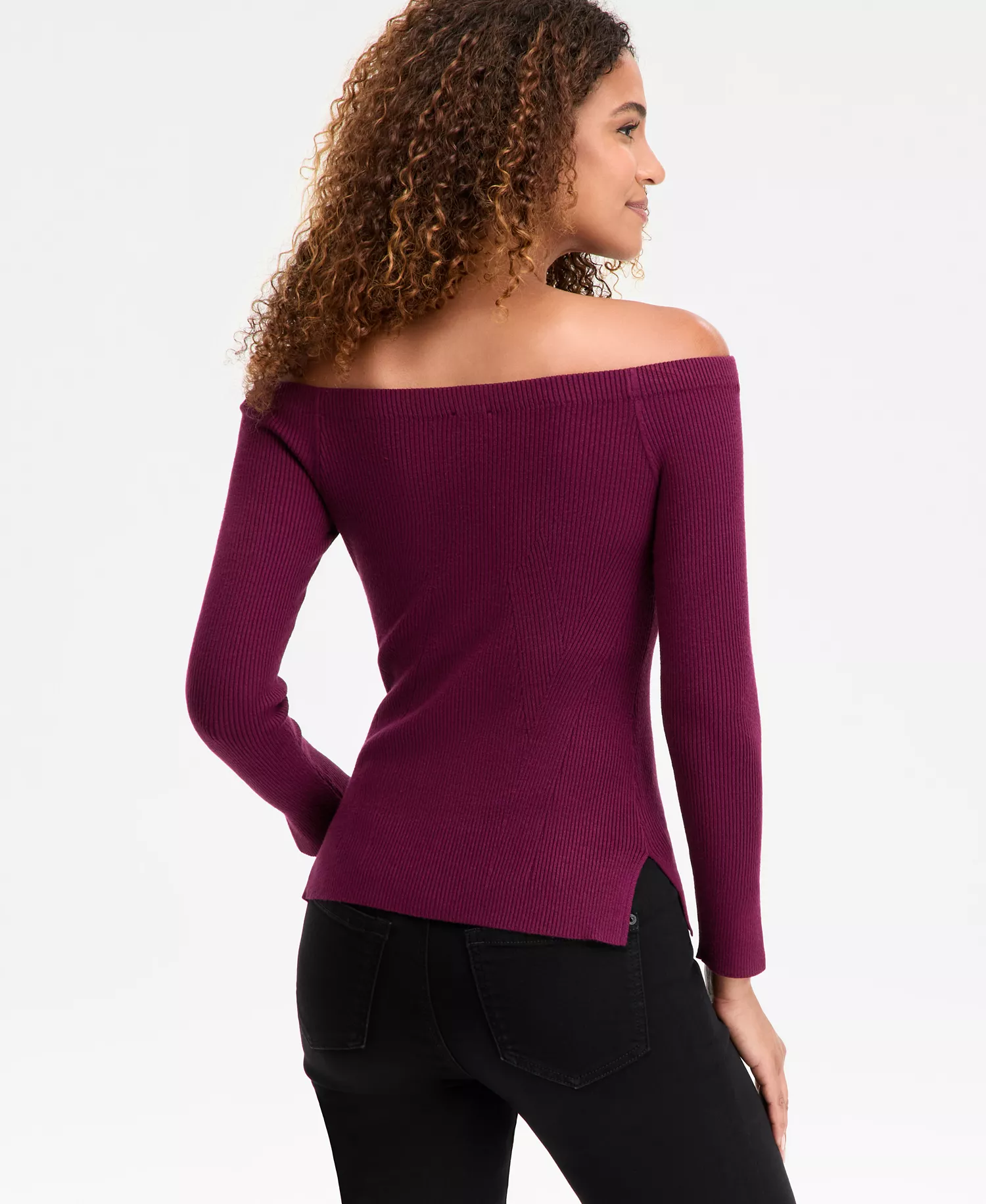 Women's Wide-Neck Sweater, Macy's Exclusive - Berried Treasre - L