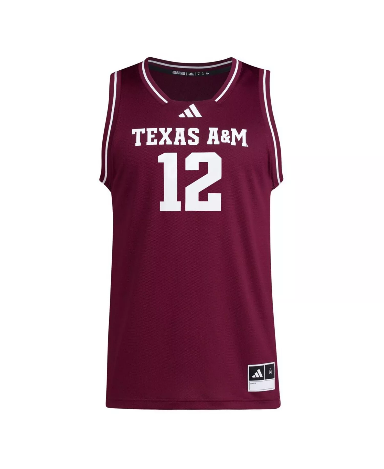 Men's 12 Maroon Texas A M Aggies Replica Swingman Jersey - Maroon - 2XL