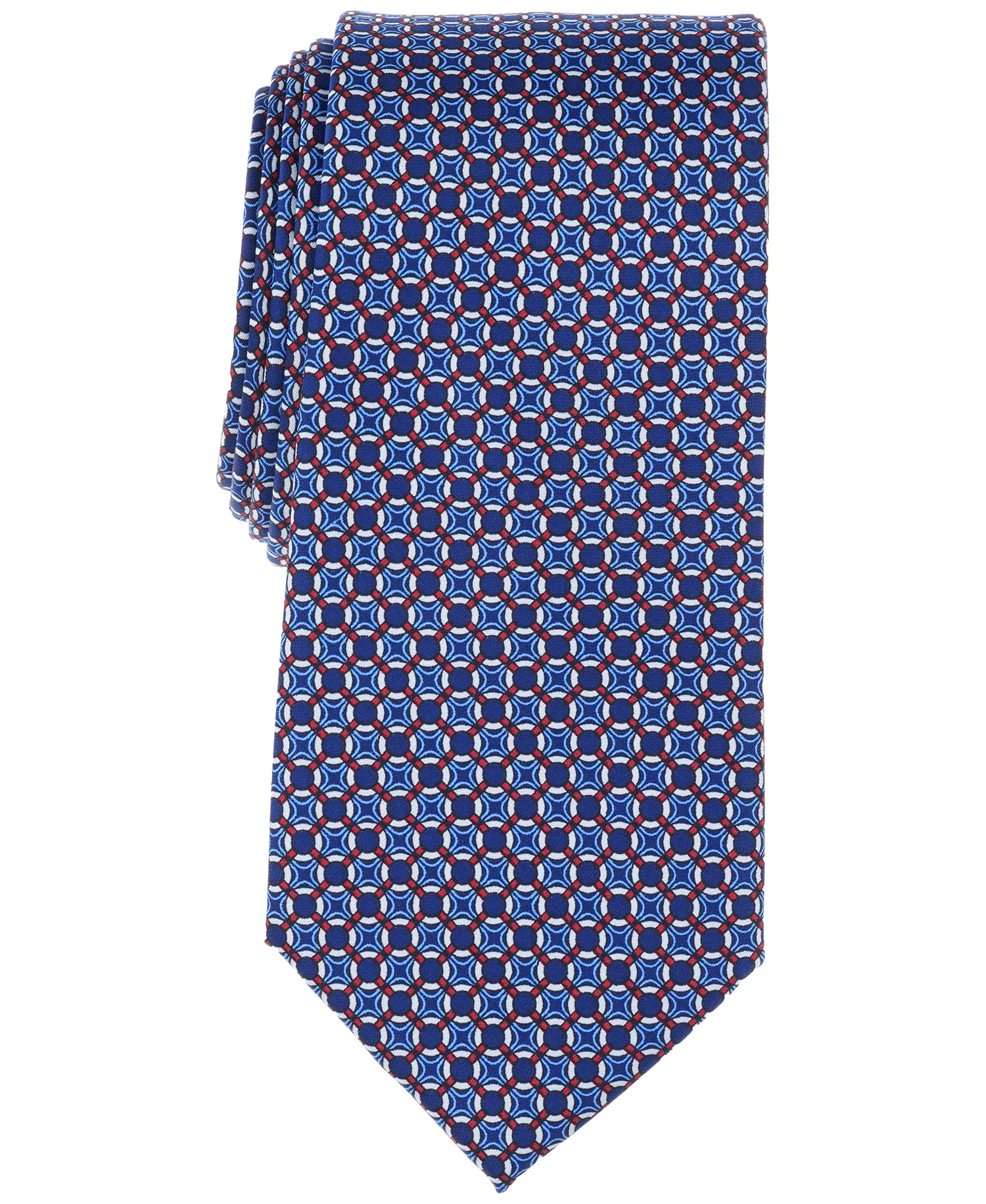Men's Mini-Medallion Tie - Navy - ONE SIZE
