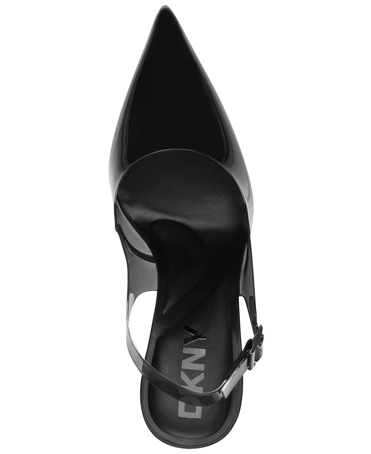 Women's Cinette Vinyl Slingback Pumps - Black - 10M