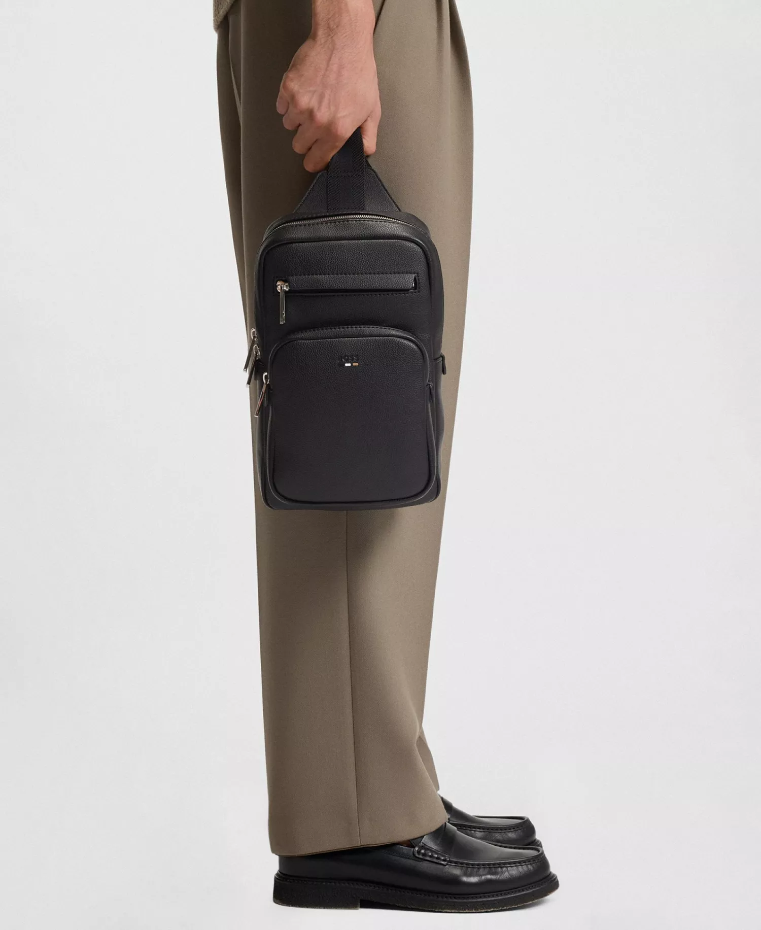 Men's Ray Monostrap Hobo Bag - Black - ONE SIZE