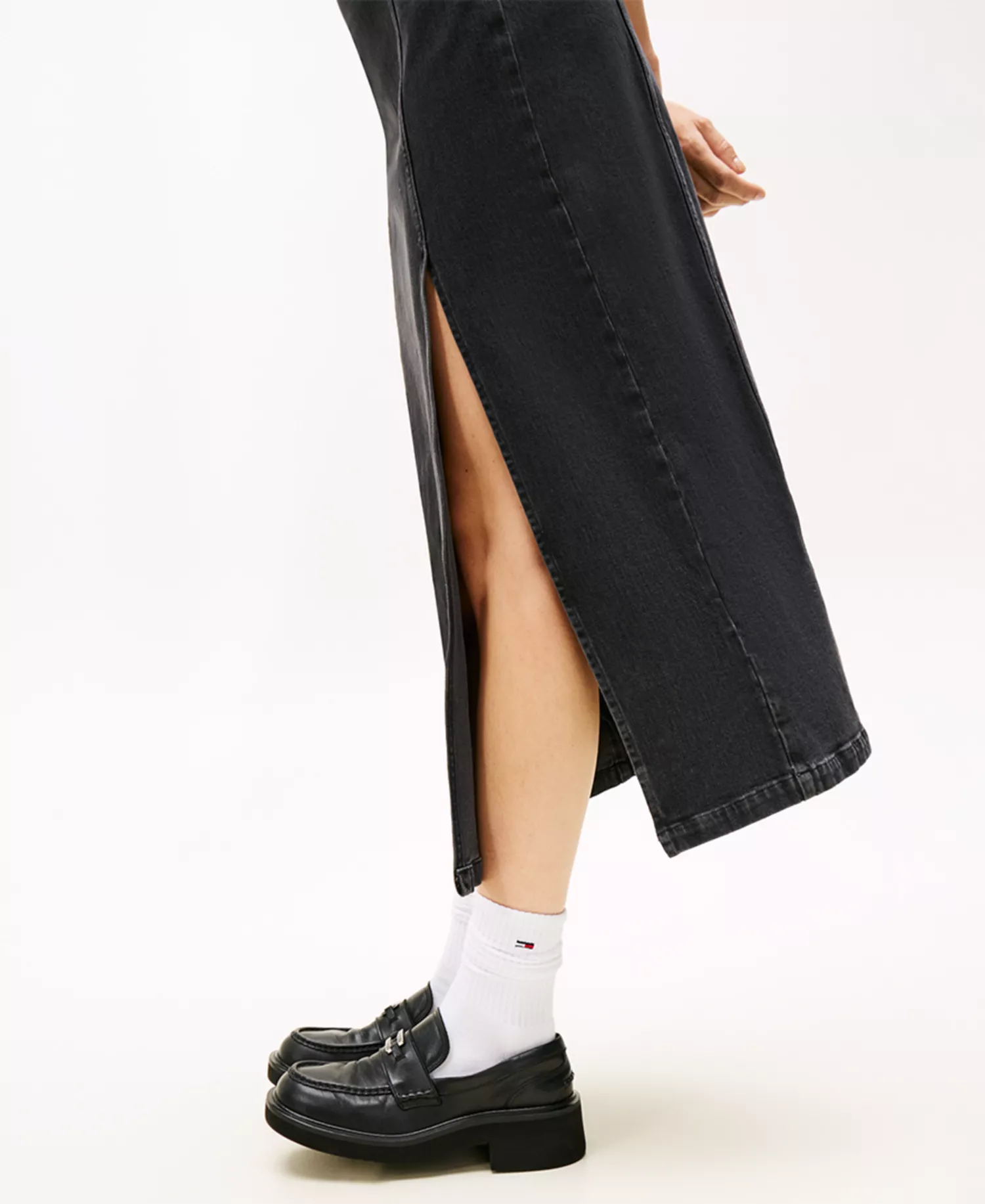Women's Maxi Dress - Denim Black - L