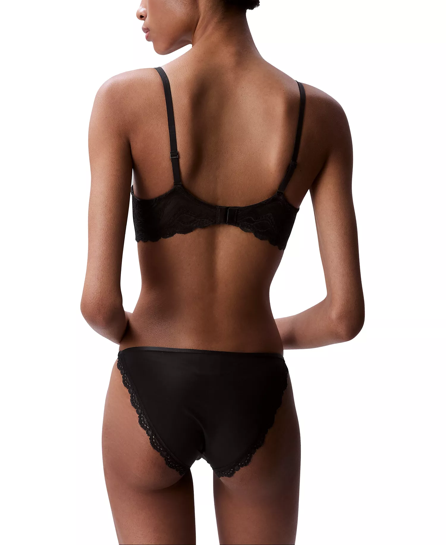 Women's Sensual Stretch Lace Unlined Full-Coverage Bra QF8120 - Black - 32 - A