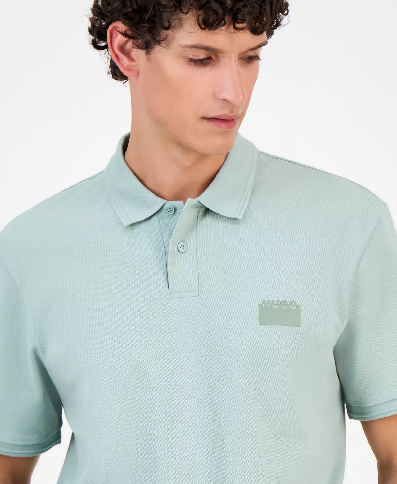 HUGO By Men's Delastolo Polo - Pastel Green - 2XL