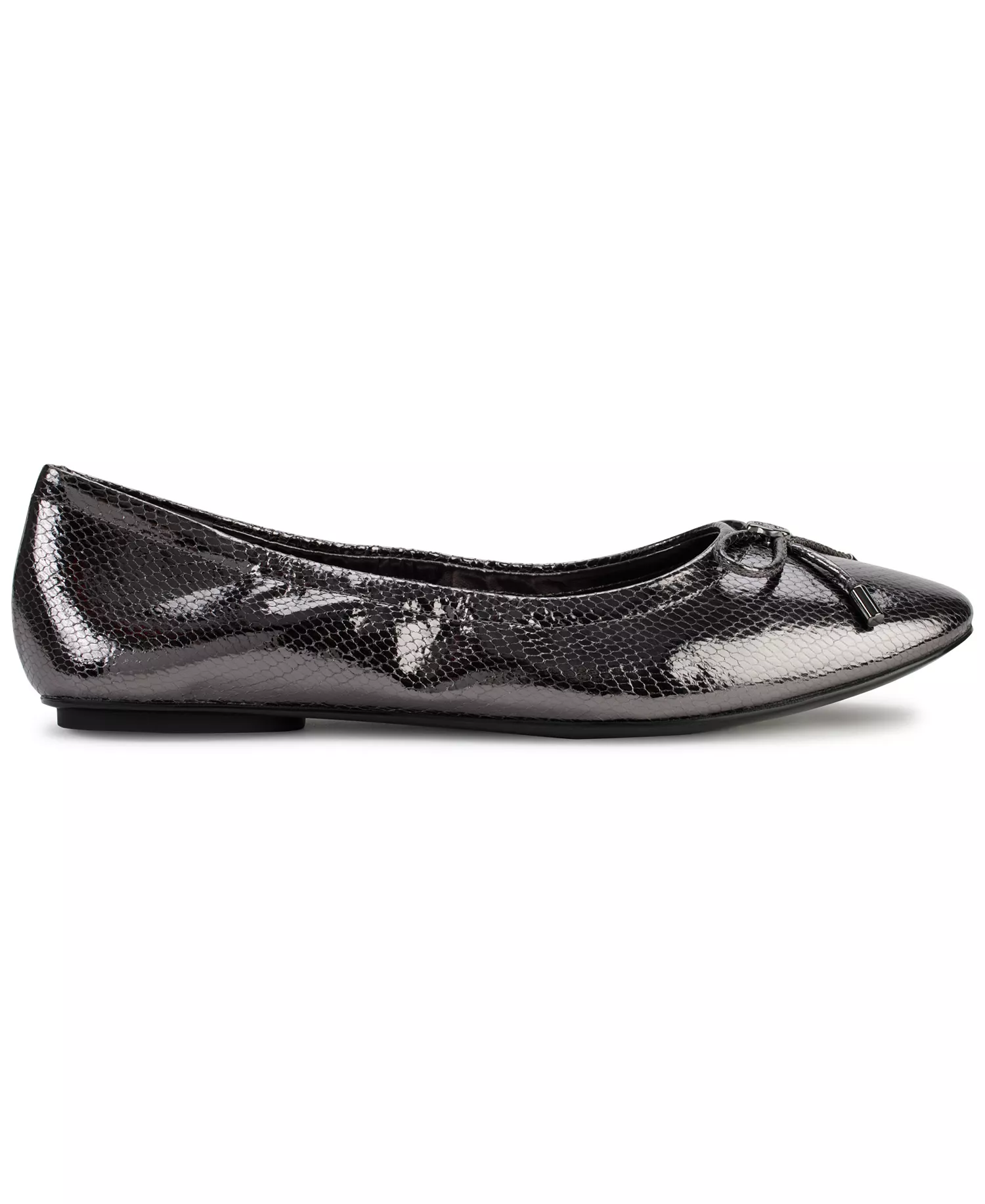 Women's Velma Almond Toe Ballet Flats - Dark Slate - 10M