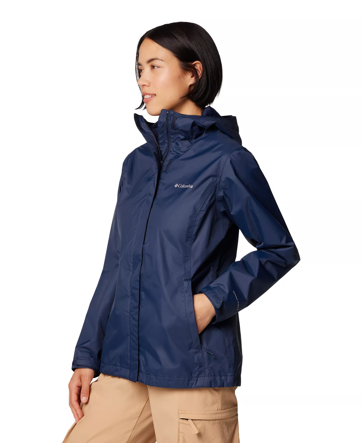 Women's Omni-Tech™ Arcadia II Rain Jacket - Black - L