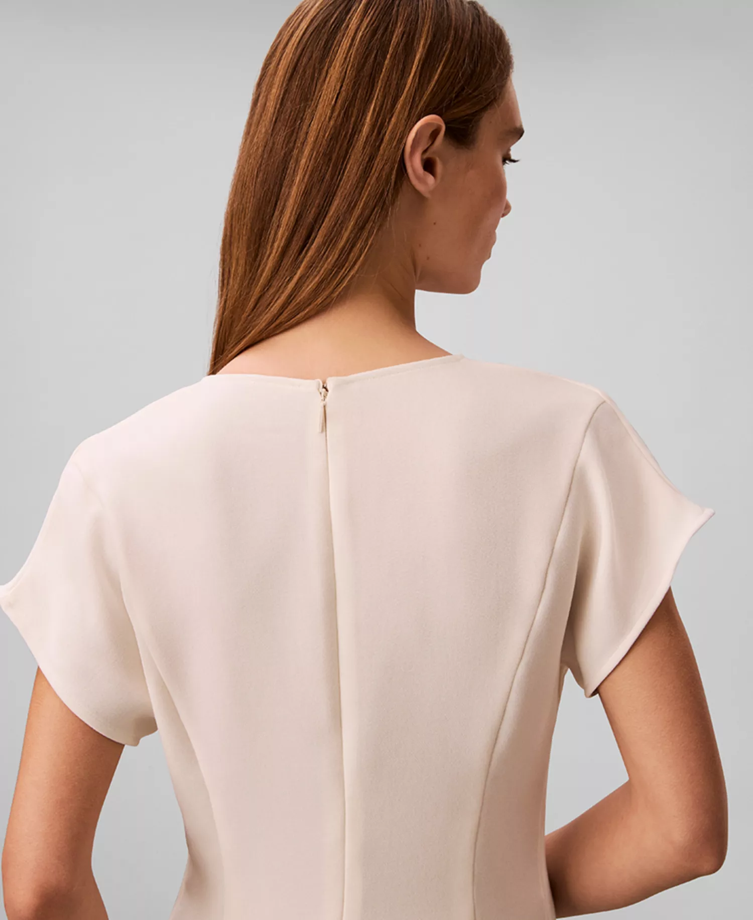 Women's V-Neck Short-Sleeve Midi Dress - Calico - L