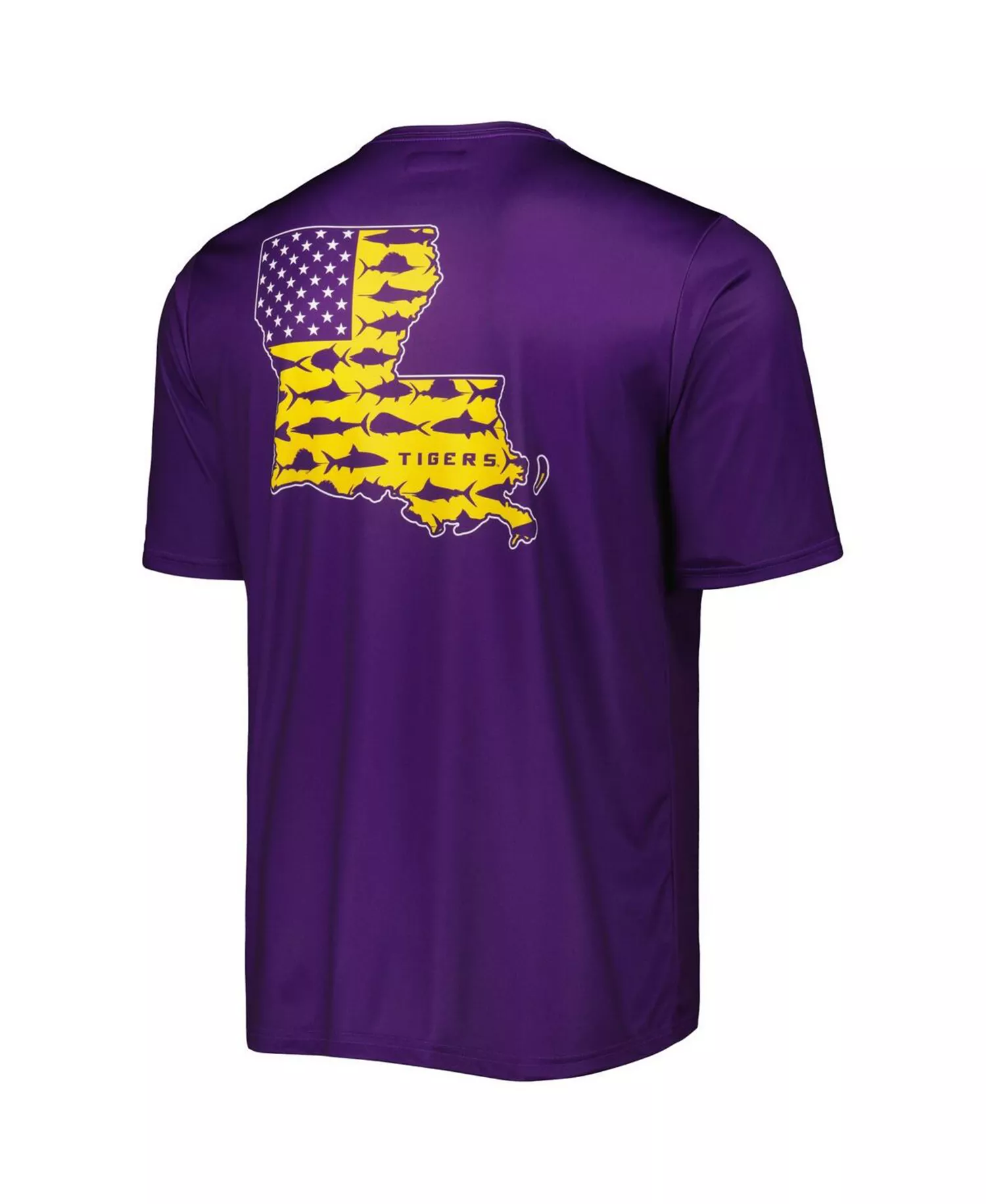 Men's Purple LSU Tigers Terminal Tackle Omni-Shade T-shirt - Purple - L