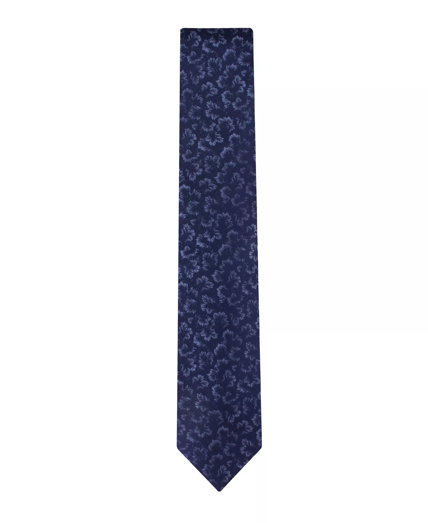 Men's Silk London Floral Tie - Navy - ONE SIZE