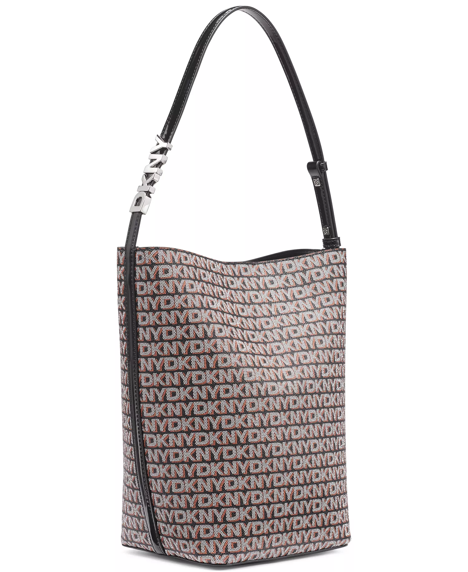 Avril Small Logo Bucket Bag - Black/saddle - NO SIZE