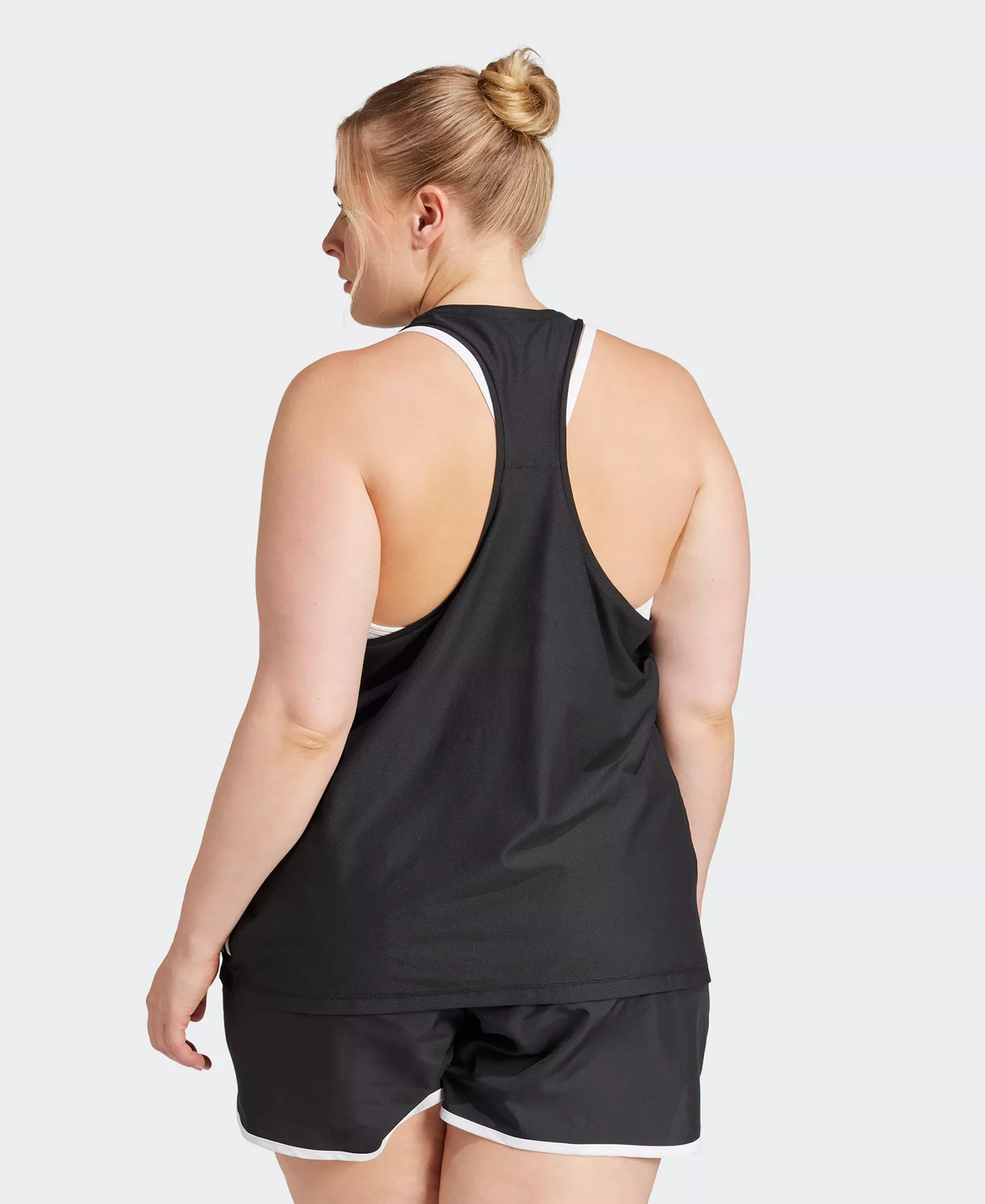 Plus Size Own the Run Moisture-Wicking Tank Top - Black - 2X