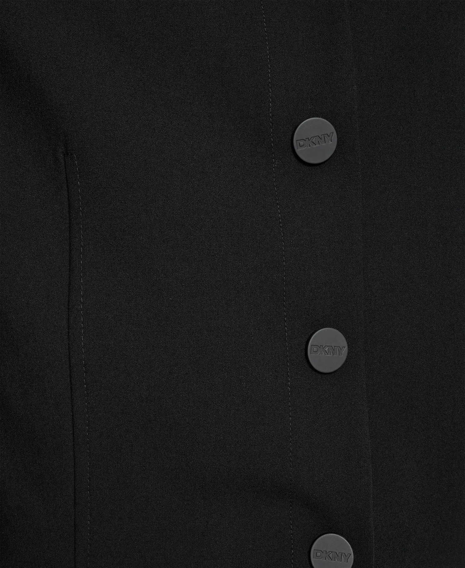 Women's Mandarin Collar Button Front Cropped Jacket - Black - 0